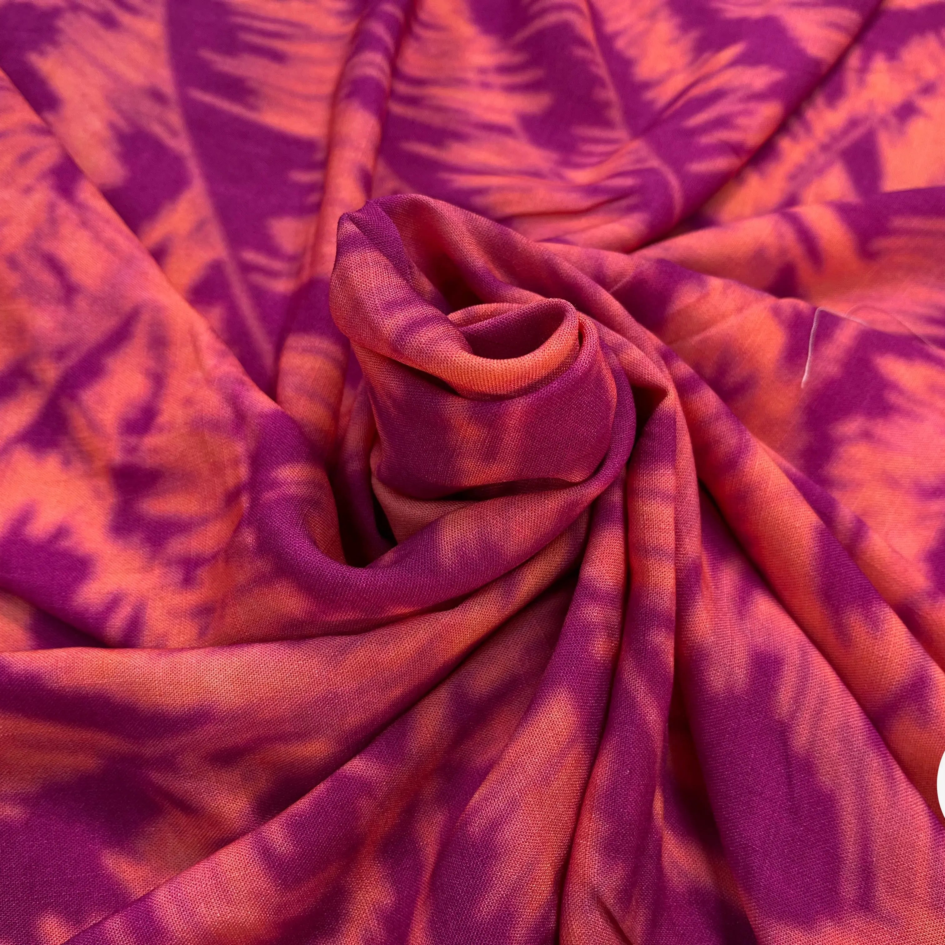 VISCOSE TIE&DYE ROSE&VIOLET - My Little Coupon