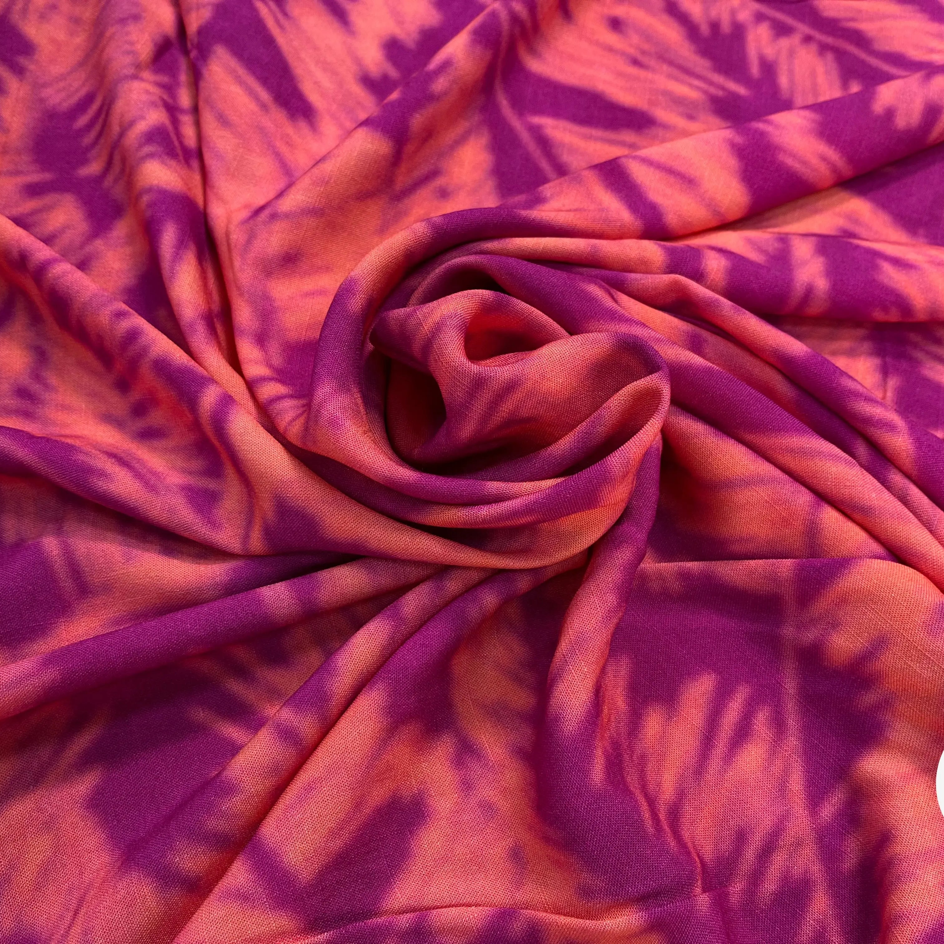 VISCOSE TIE&DYE ROSE&VIOLET - My Little Coupon