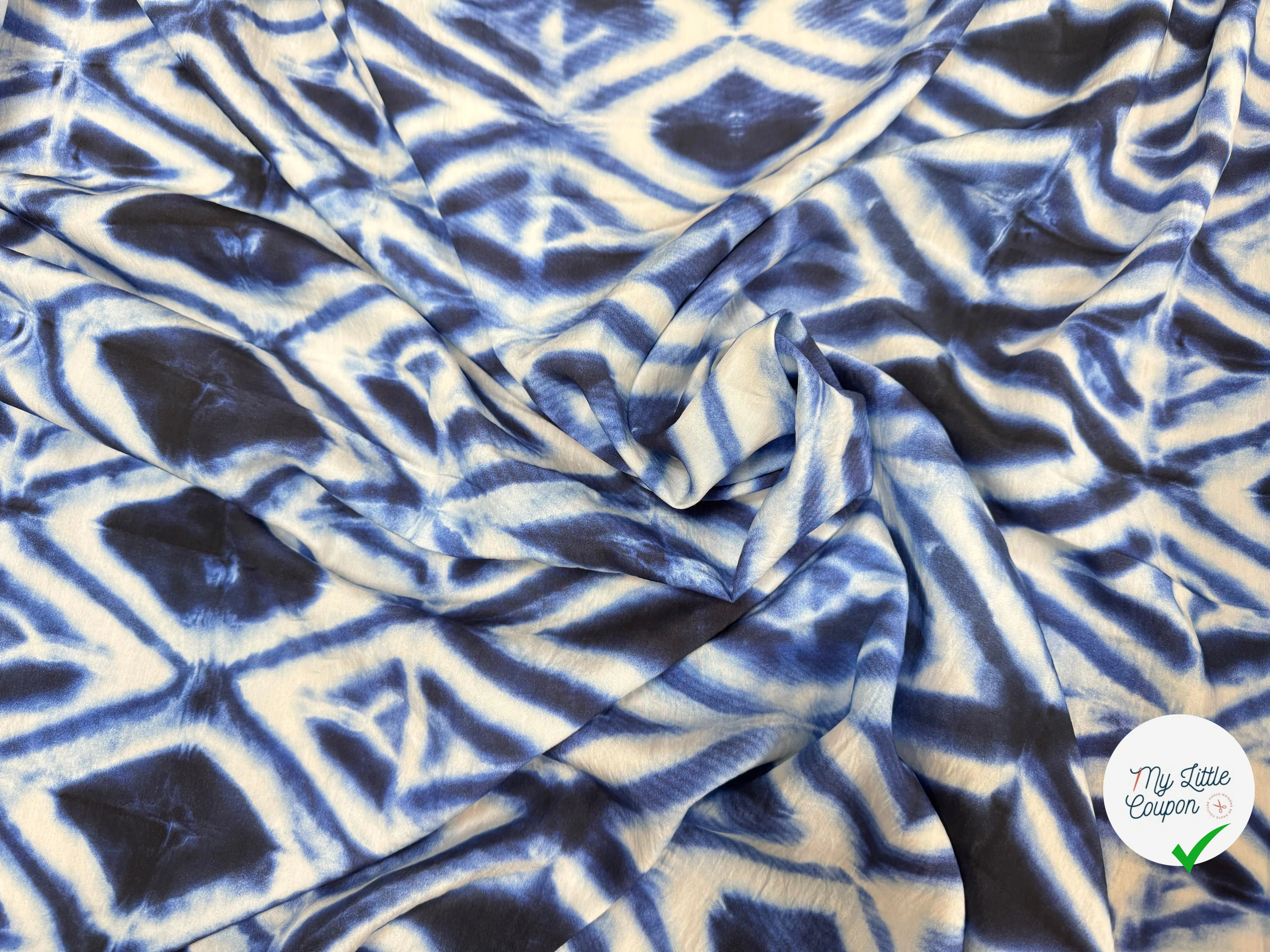 VISCOSE TOUCHE PEAU DE PECHE BLEU - My Little Coupon