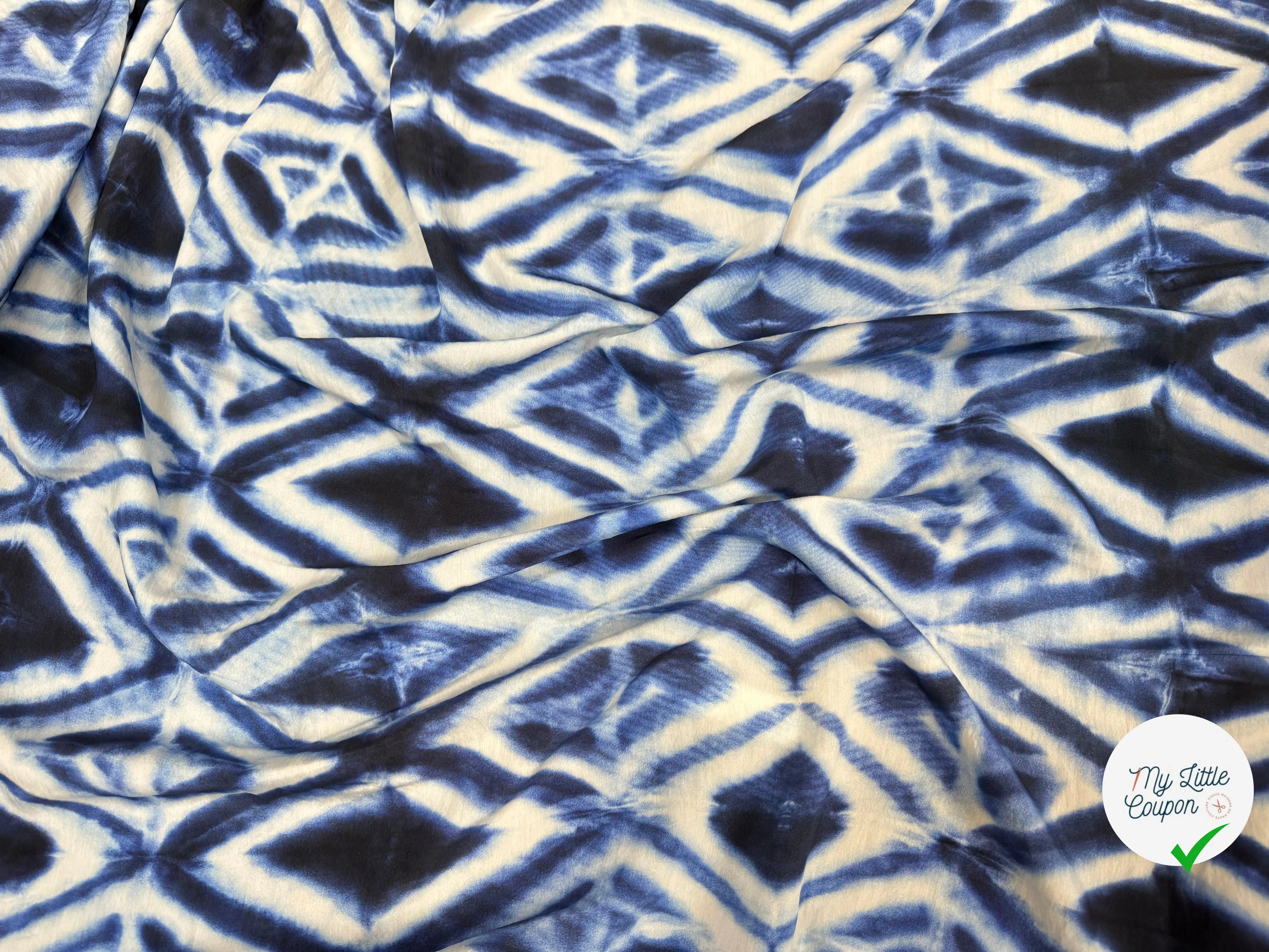 VISCOSE TOUCHE PEAU DE PECHE BLEU - My Little Coupon