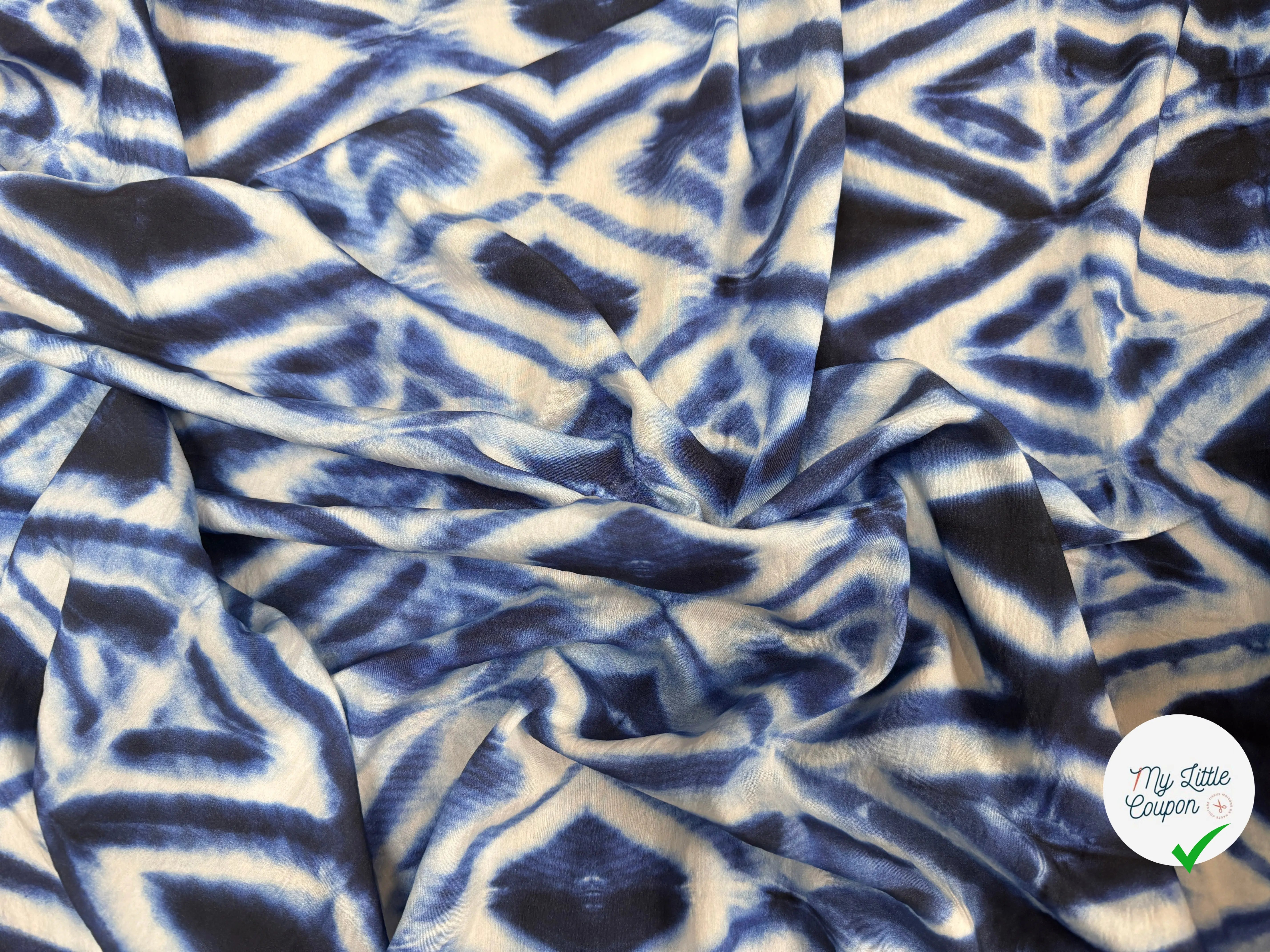 VISCOSE TOUCHE PEAU DE PECHE BLEU - My Little Coupon