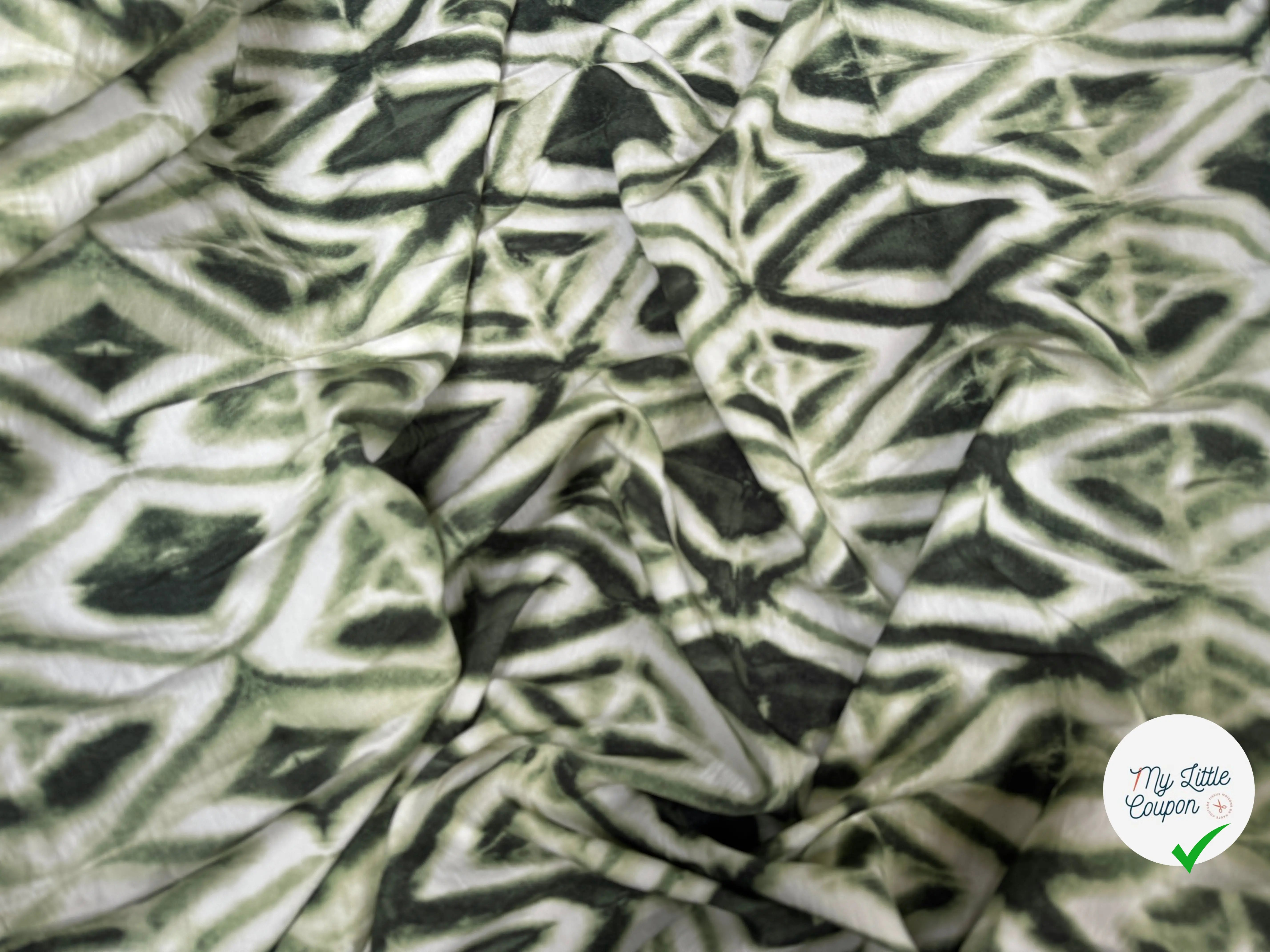 VISCOSE TOUCHE PEAU DE PECHE VERT - My Little Coupon