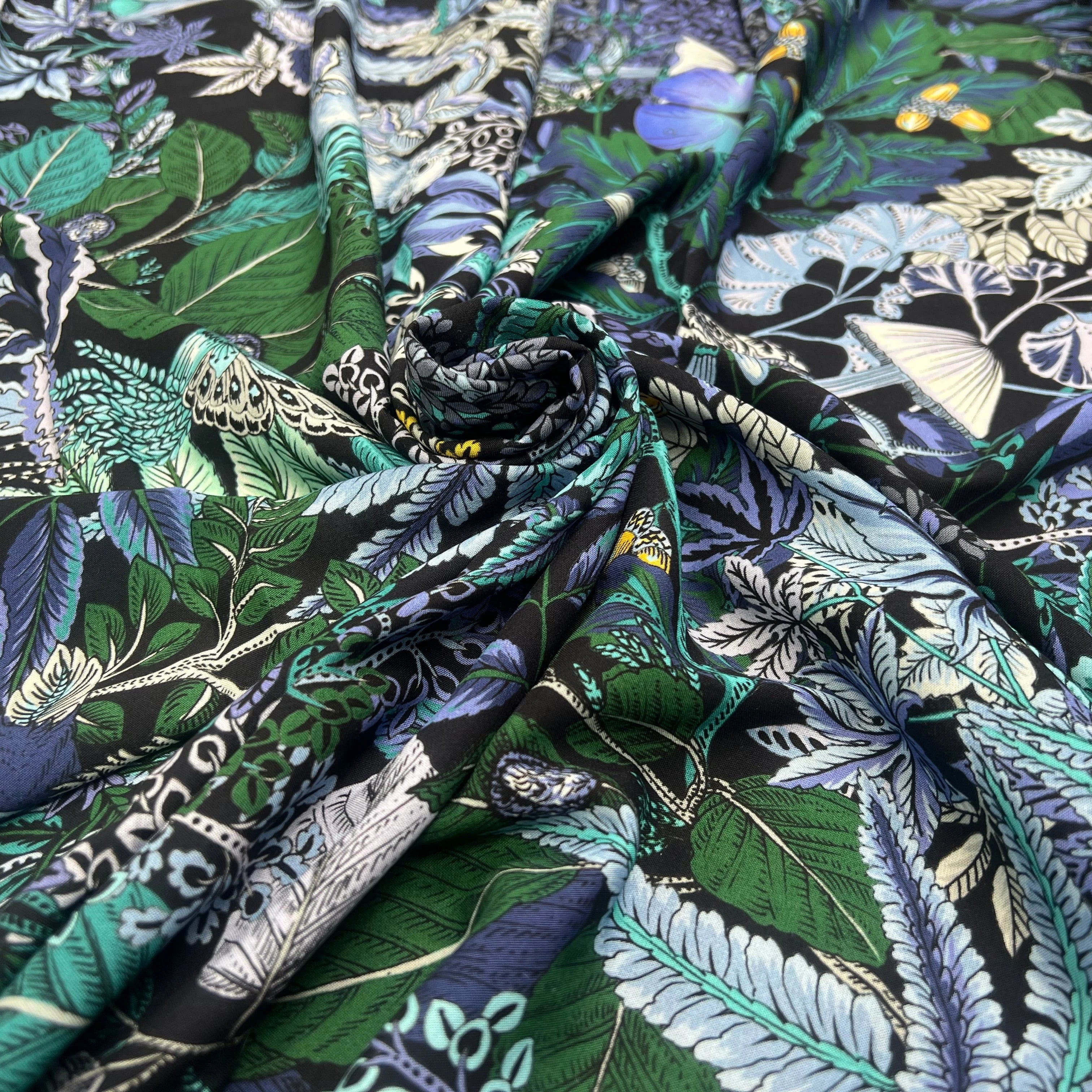 VISCOSE TOUTE DOUCE STRETCH IMPRIMÉE EXOTIQUE FLEURI ANIMALIER - My Little Coupon