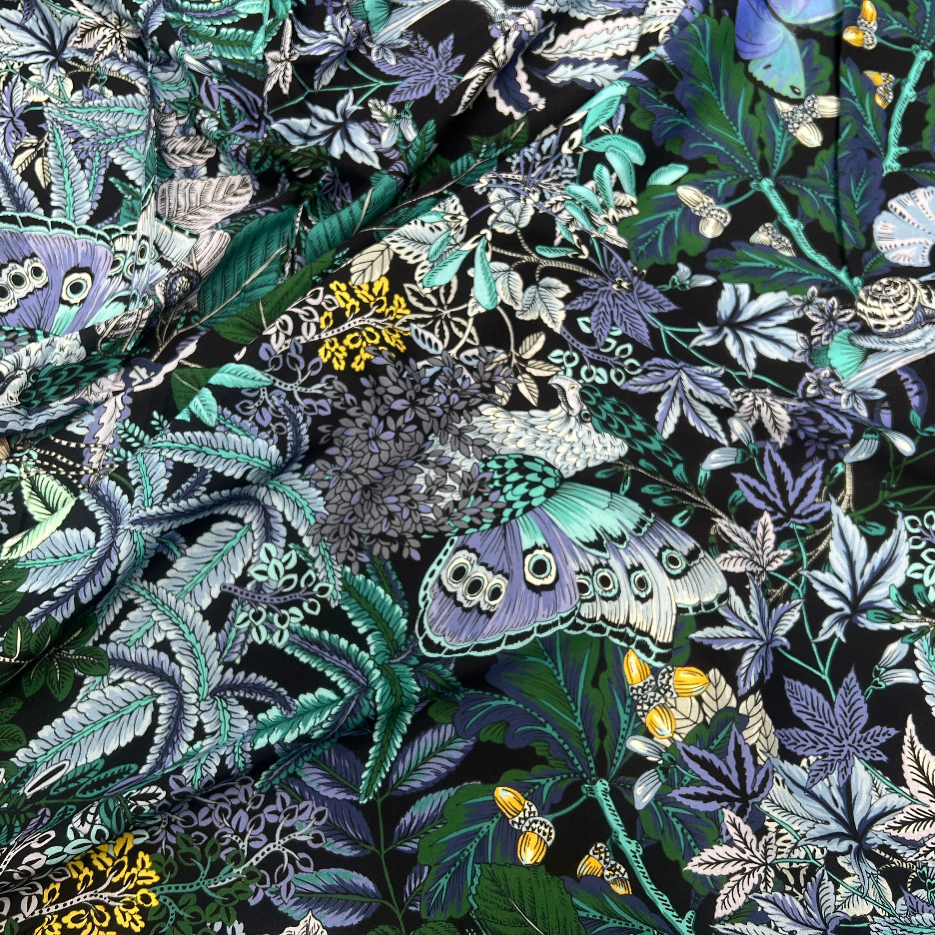 VISCOSE TOUTE DOUCE STRETCH IMPRIMÉE EXOTIQUE FLEURI ANIMALIER - My Little Coupon