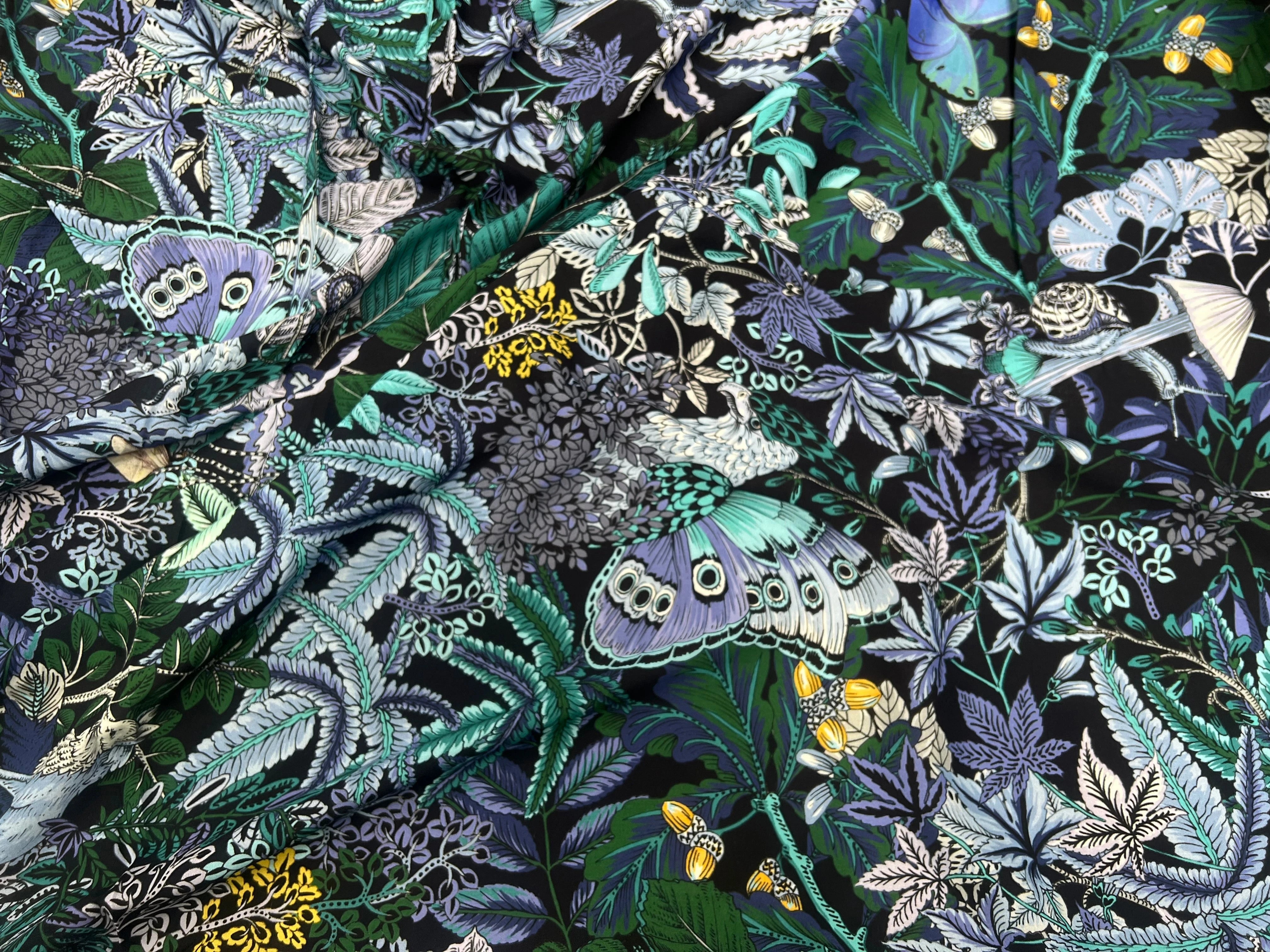 VISCOSE TOUTE DOUCE STRETCH IMPRIMÉE EXOTIQUE FLEURI ANIMALIER - My Little Coupon