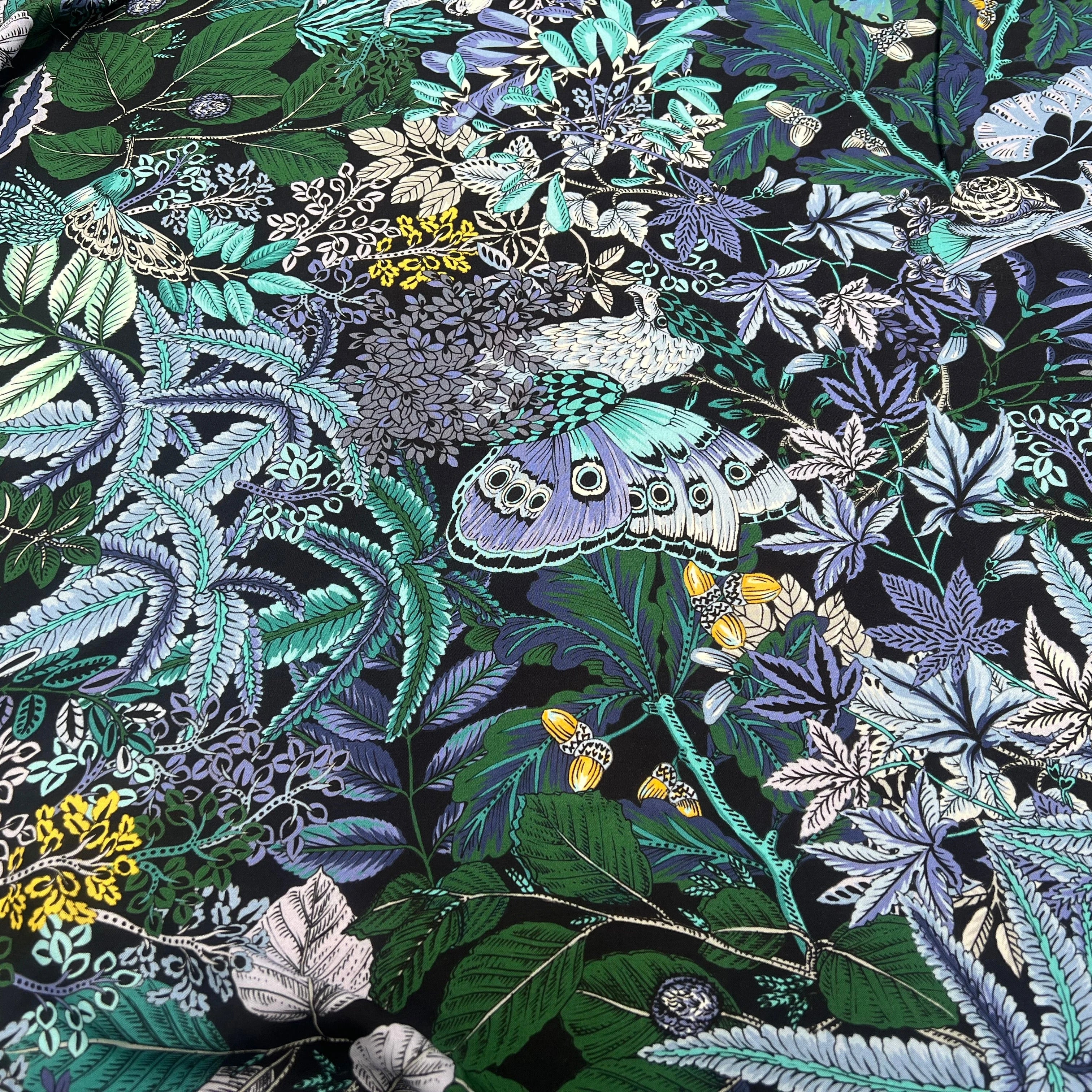 VISCOSE TOUTE DOUCE STRETCH IMPRIMÉE EXOTIQUE FLEURI ANIMALIER - My Little Coupon