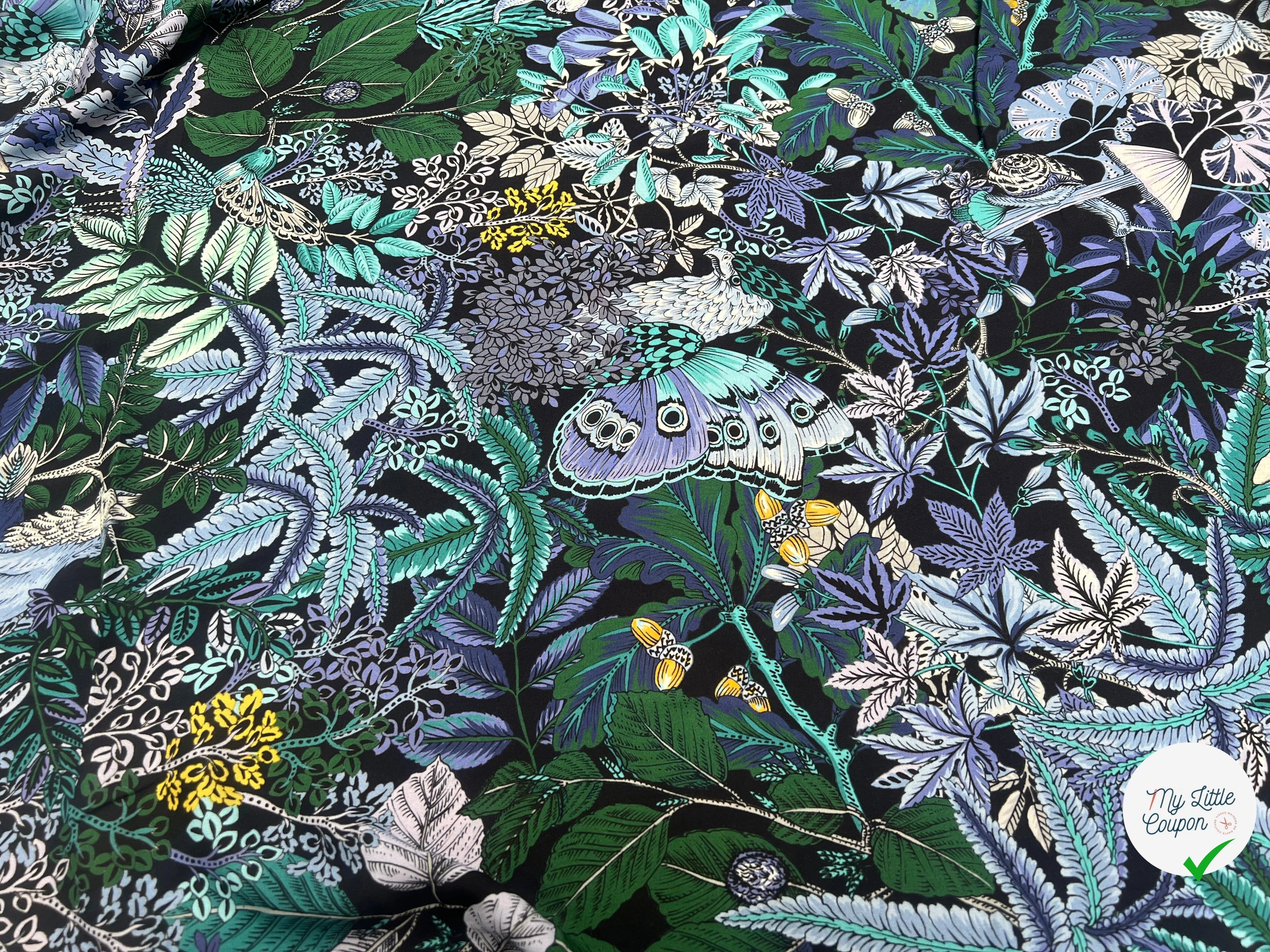 VISCOSE TOUTE DOUCE STRETCH IMPRIMÉE EXOTIQUE FLEURI ANIMALIER - My Little Coupon