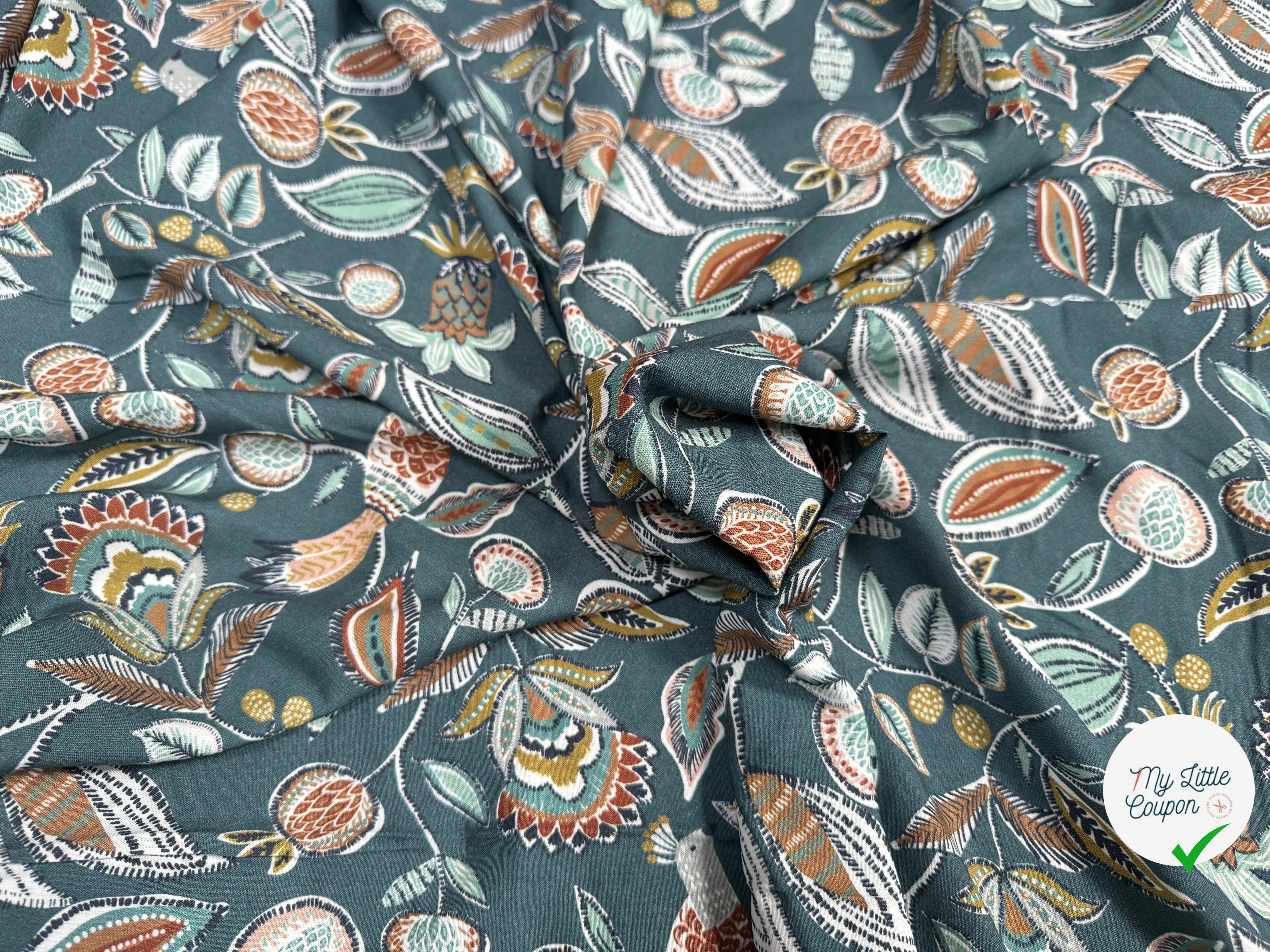 VISCOSE VAMIKA ARDOISE / TOFFEE - My Little Coupon