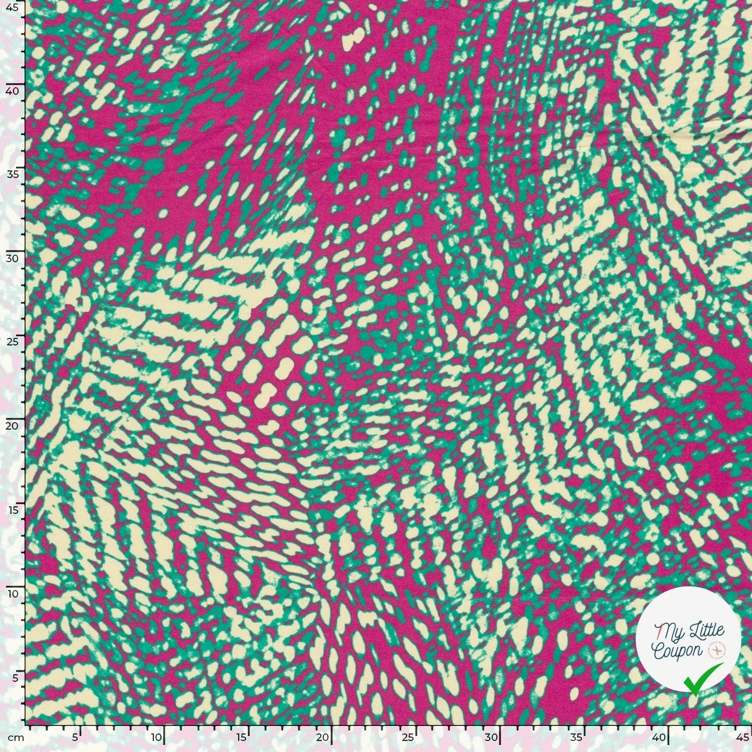 VISCOSE VORTEX JERSEY ABSTRACT ABSTRAIT ROSE - My Little Coupon