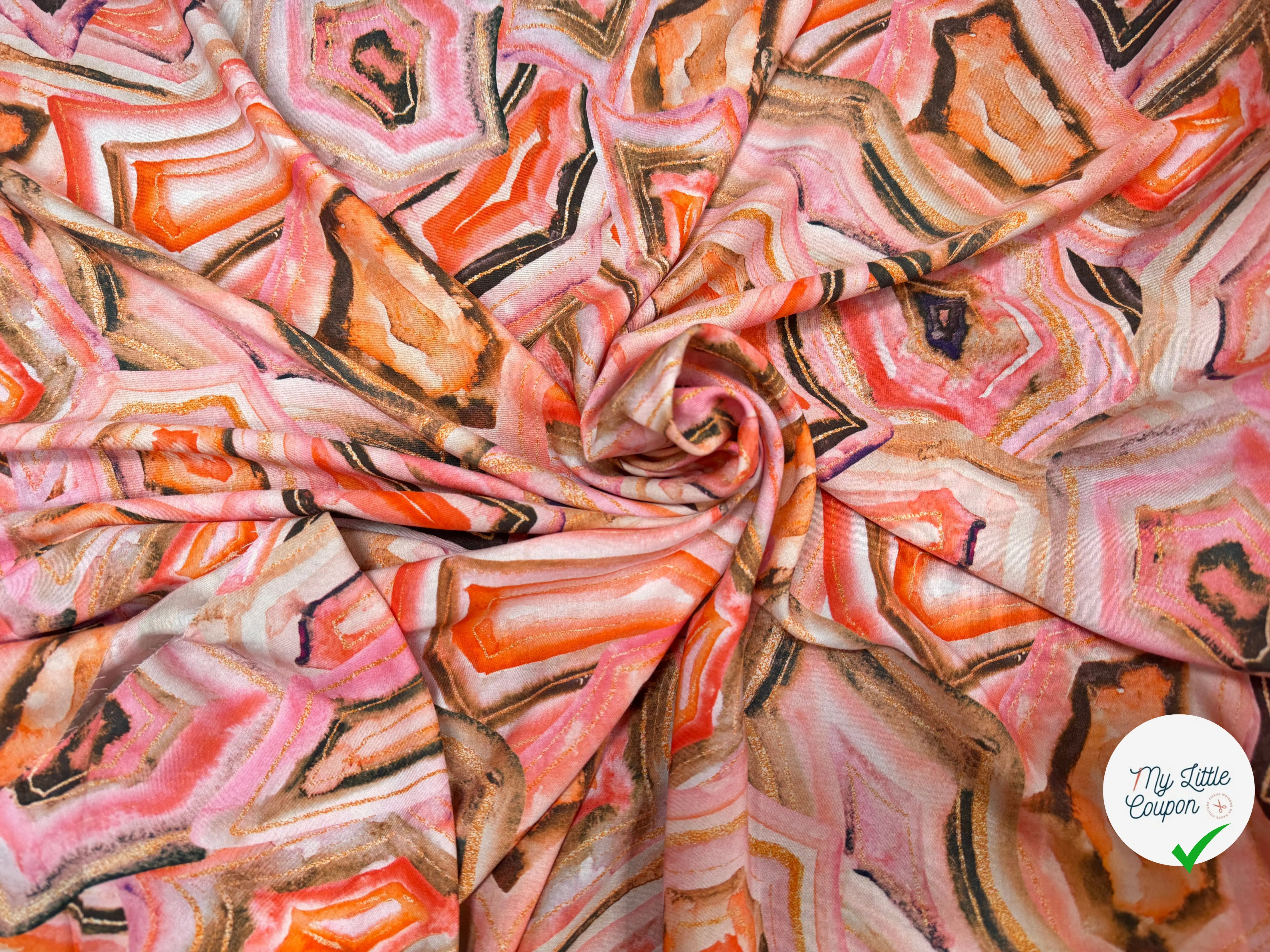 VISCOSE WOVEN DIGITAL STYLEZ GEOMETRIC - My Little Coupon