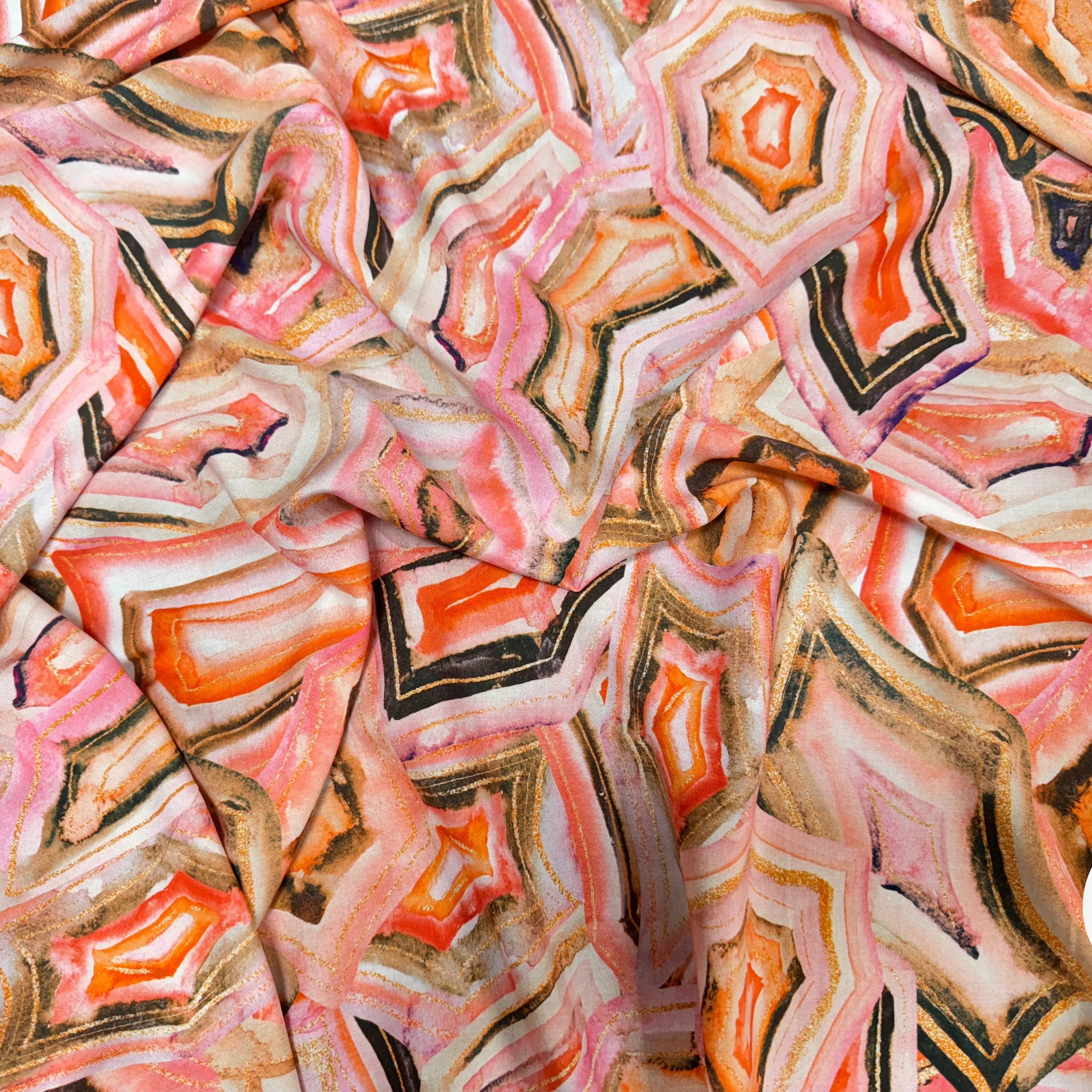 VISCOSE WOVEN DIGITAL STYLEZ GEOMETRIC - My Little Coupon