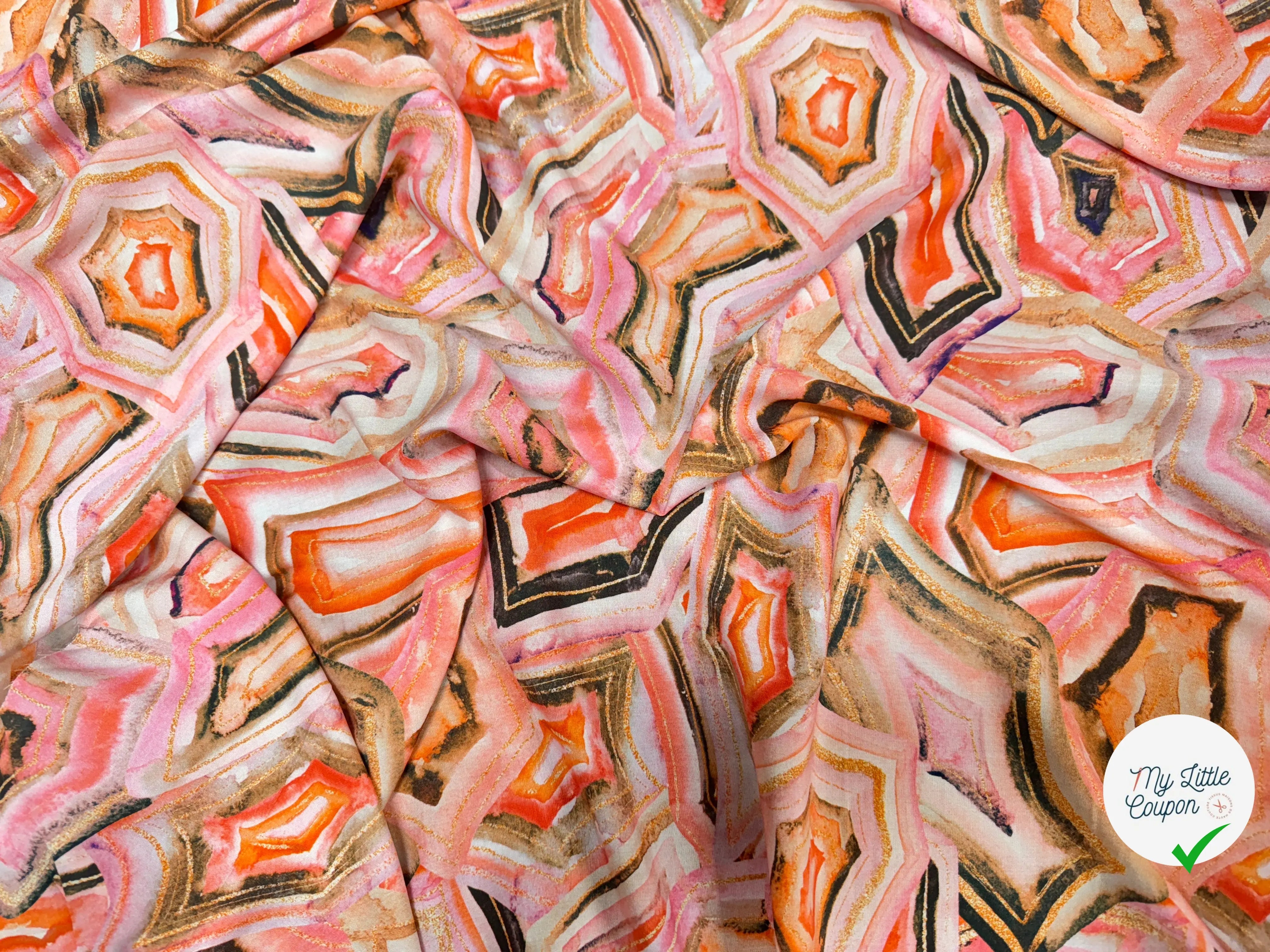 VISCOSE WOVEN DIGITAL STYLEZ GEOMETRIC - My Little Coupon