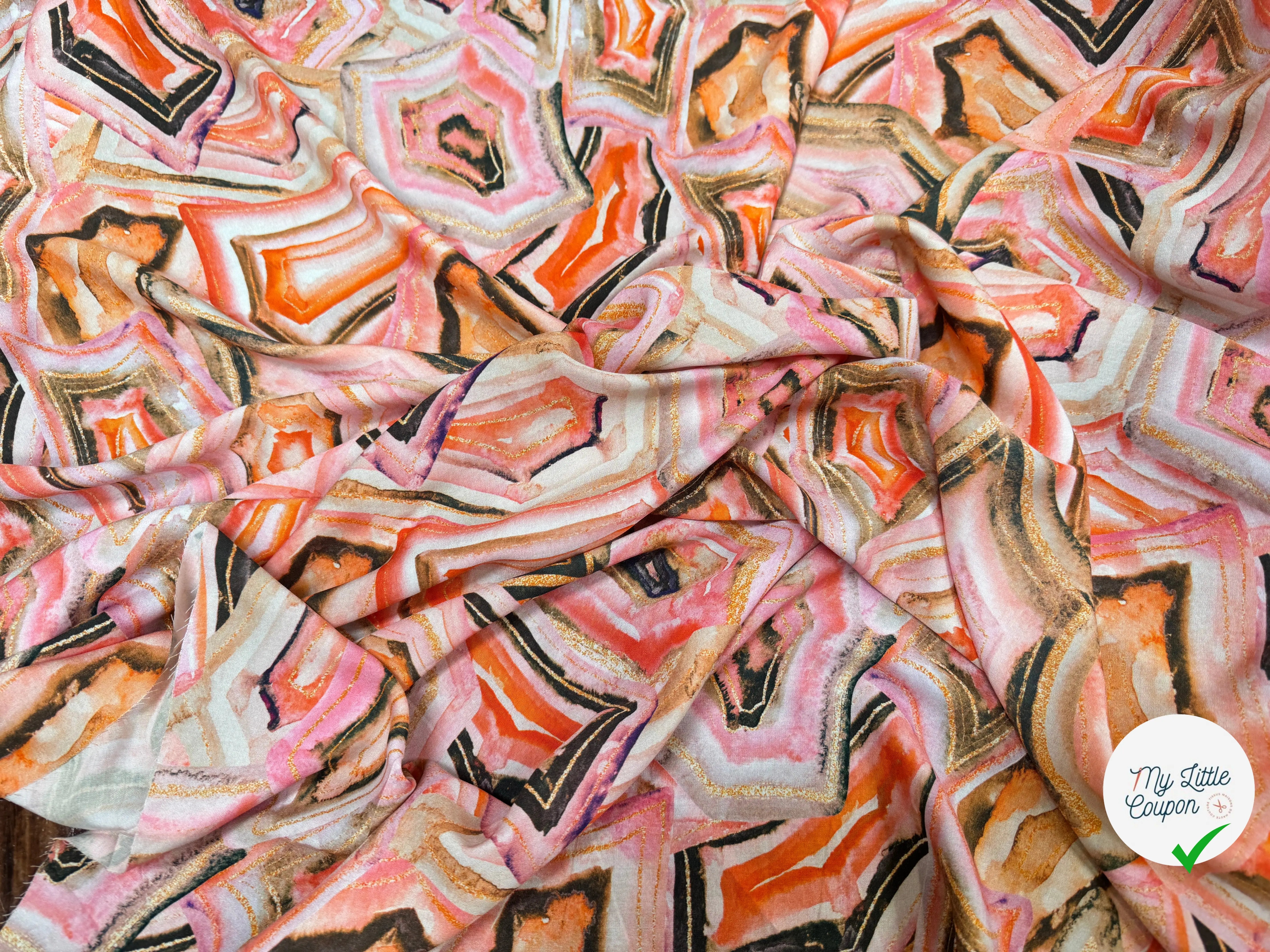 VISCOSE WOVEN DIGITAL STYLEZ GEOMETRIC - My Little Coupon