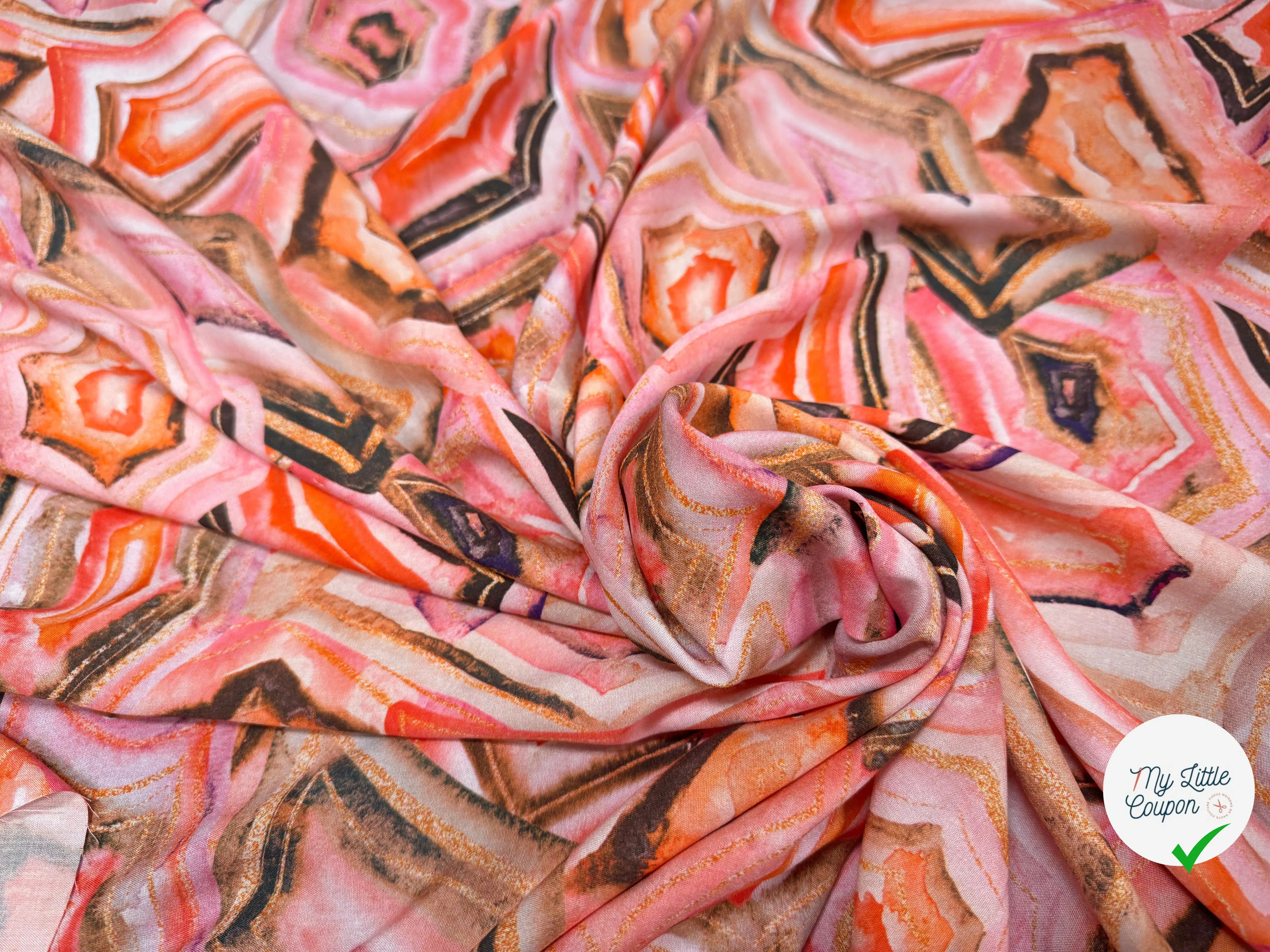 VISCOSE WOVEN DIGITAL STYLEZ GEOMETRIC - My Little Coupon