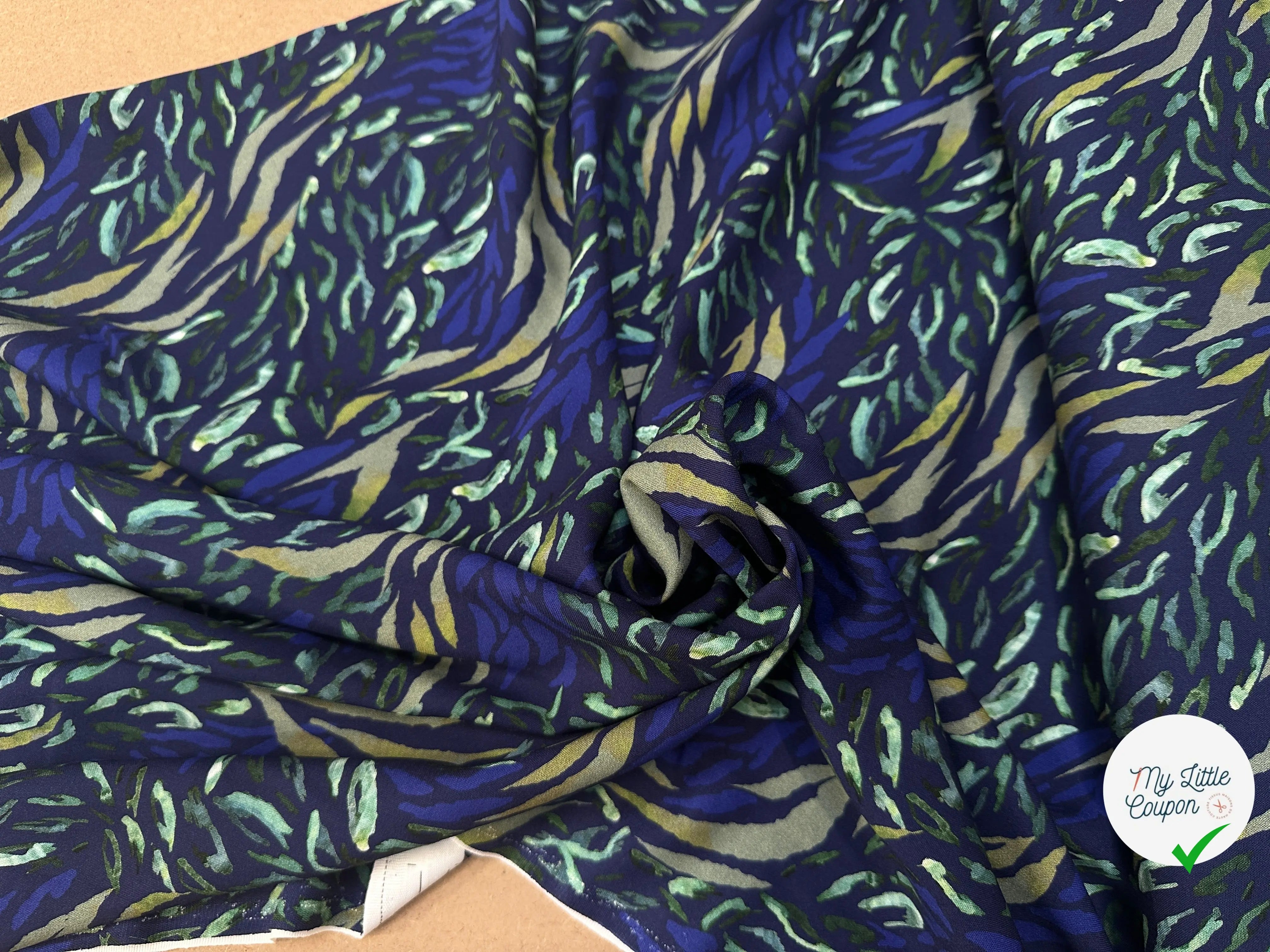 VISCOSE ZAIBA BLEU / VERT - My Little Coupon