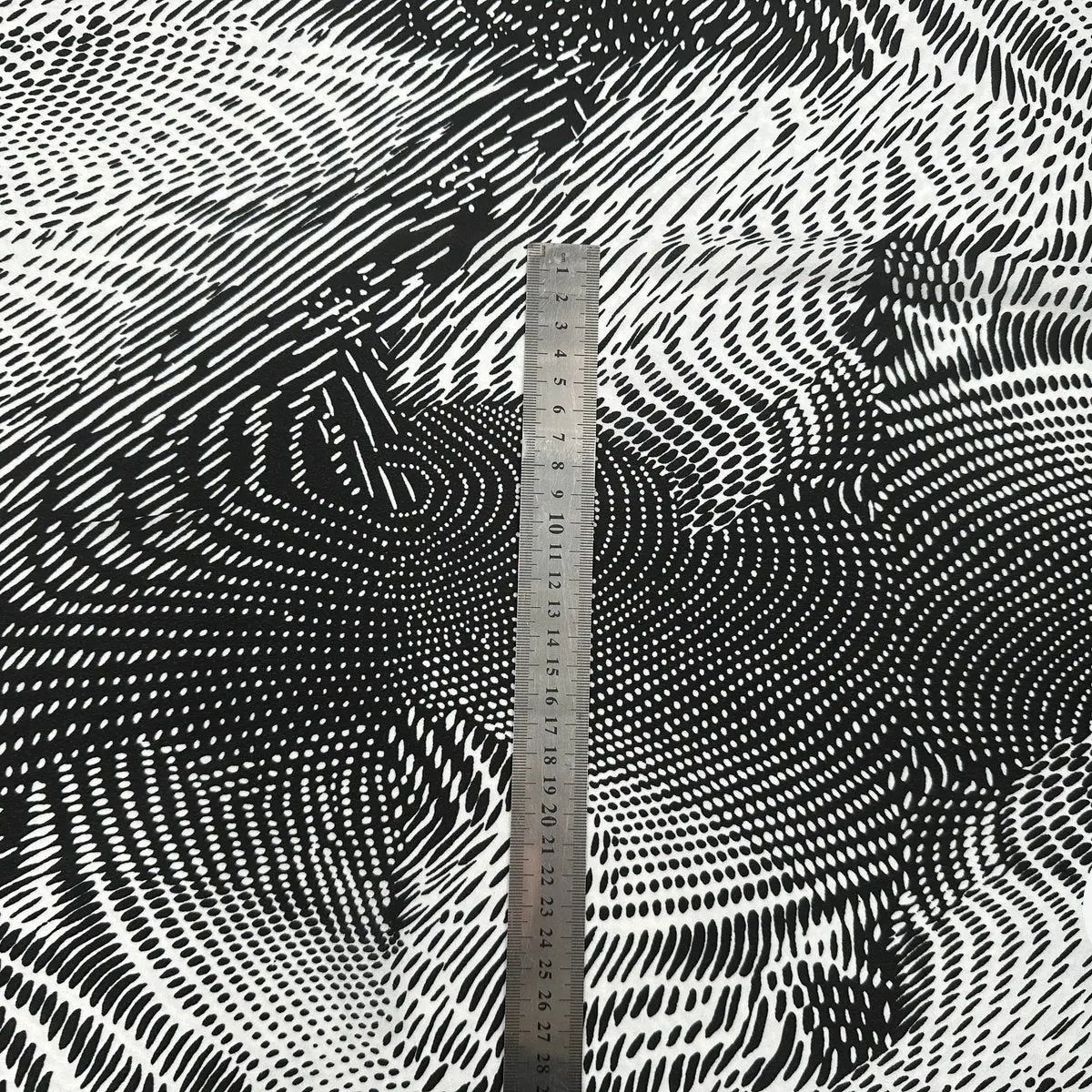 VOILE CHIFFON BLACK AND WHITE ANIMALIER MLC INTERN