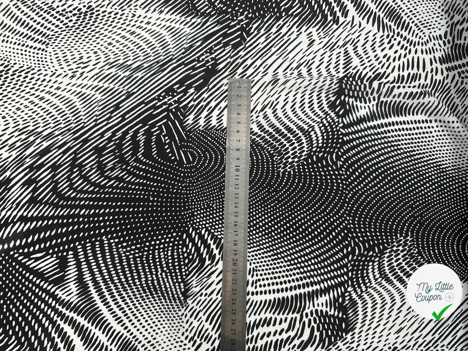 VOILE CHIFFON BLACK AND WHITE ANIMALIER MLC INTERN
