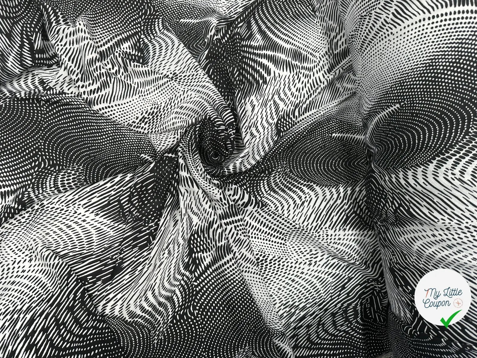 VOILE CHIFFON BLACK AND WHITE ANIMALIER MLC INTERN