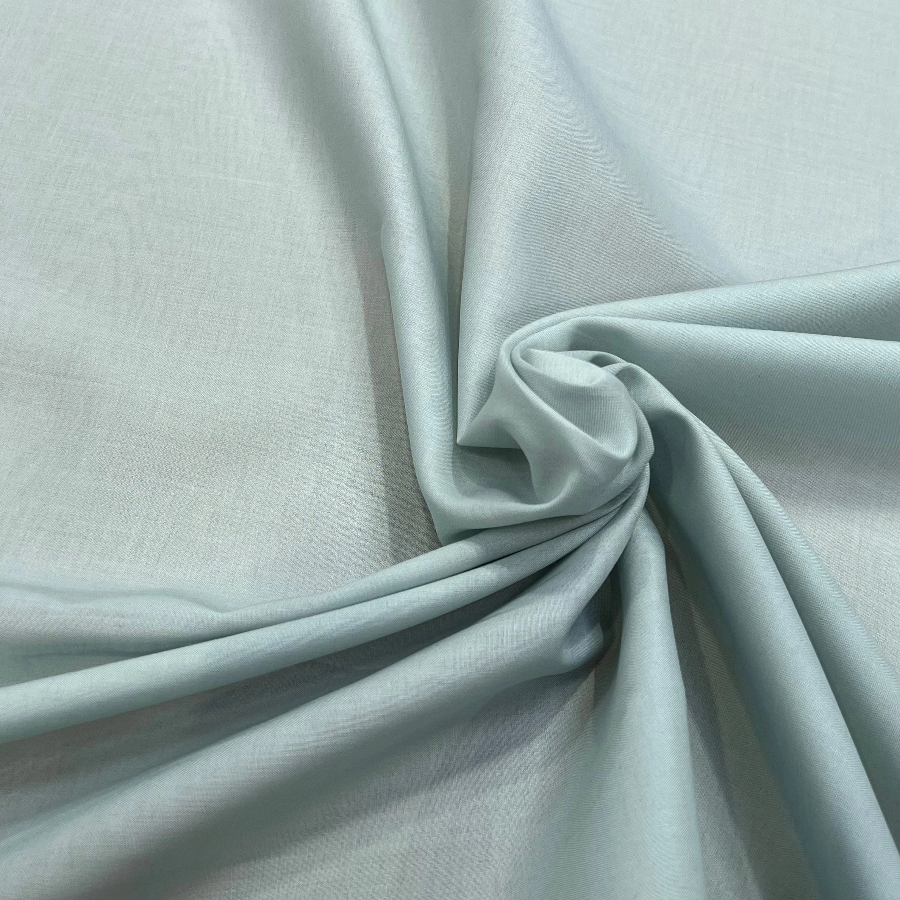 VOILE DE COTON 100% COTON BLEU VERT - My Little Coupon