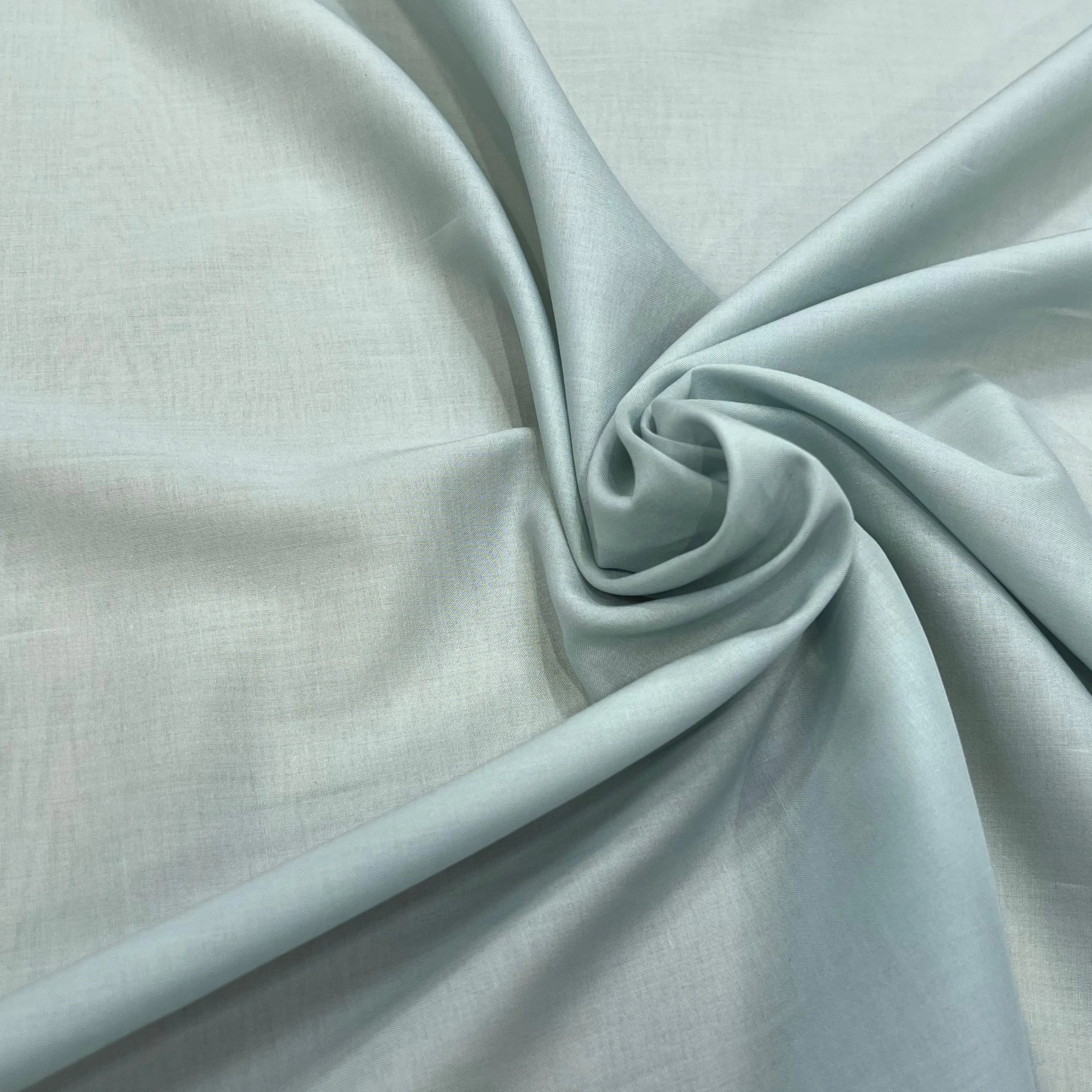 VOILE DE COTON 100% COTON BLEU VERT - My Little Coupon