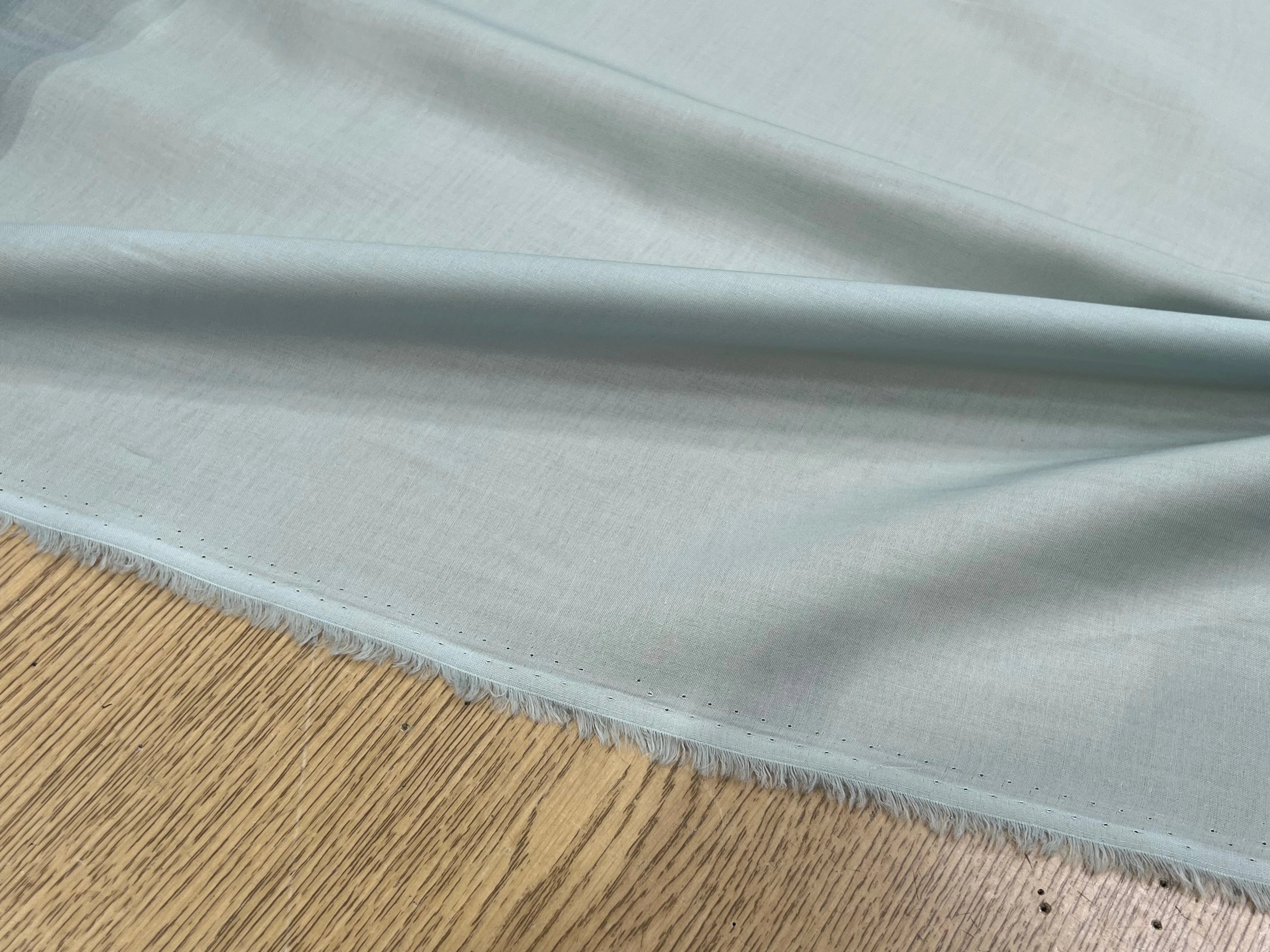 VOILE DE COTON 100% COTON BLEU VERT - My Little Coupon