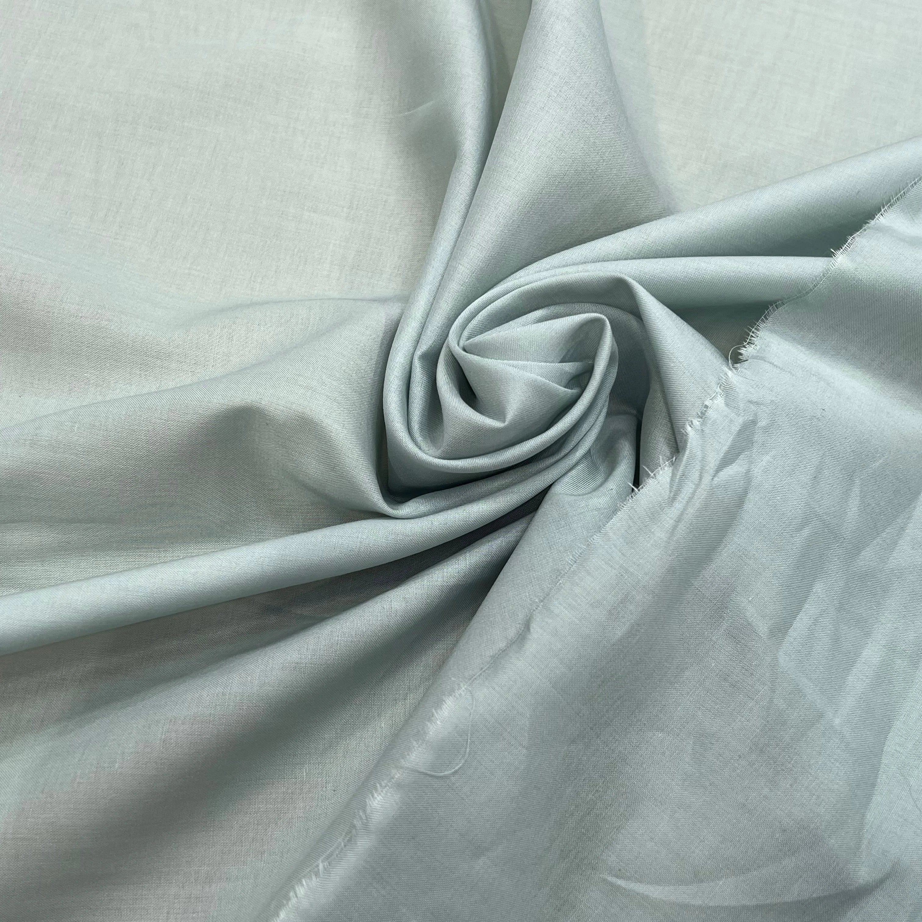 VOILE DE COTON 100% COTON BLEU VERT - My Little Coupon