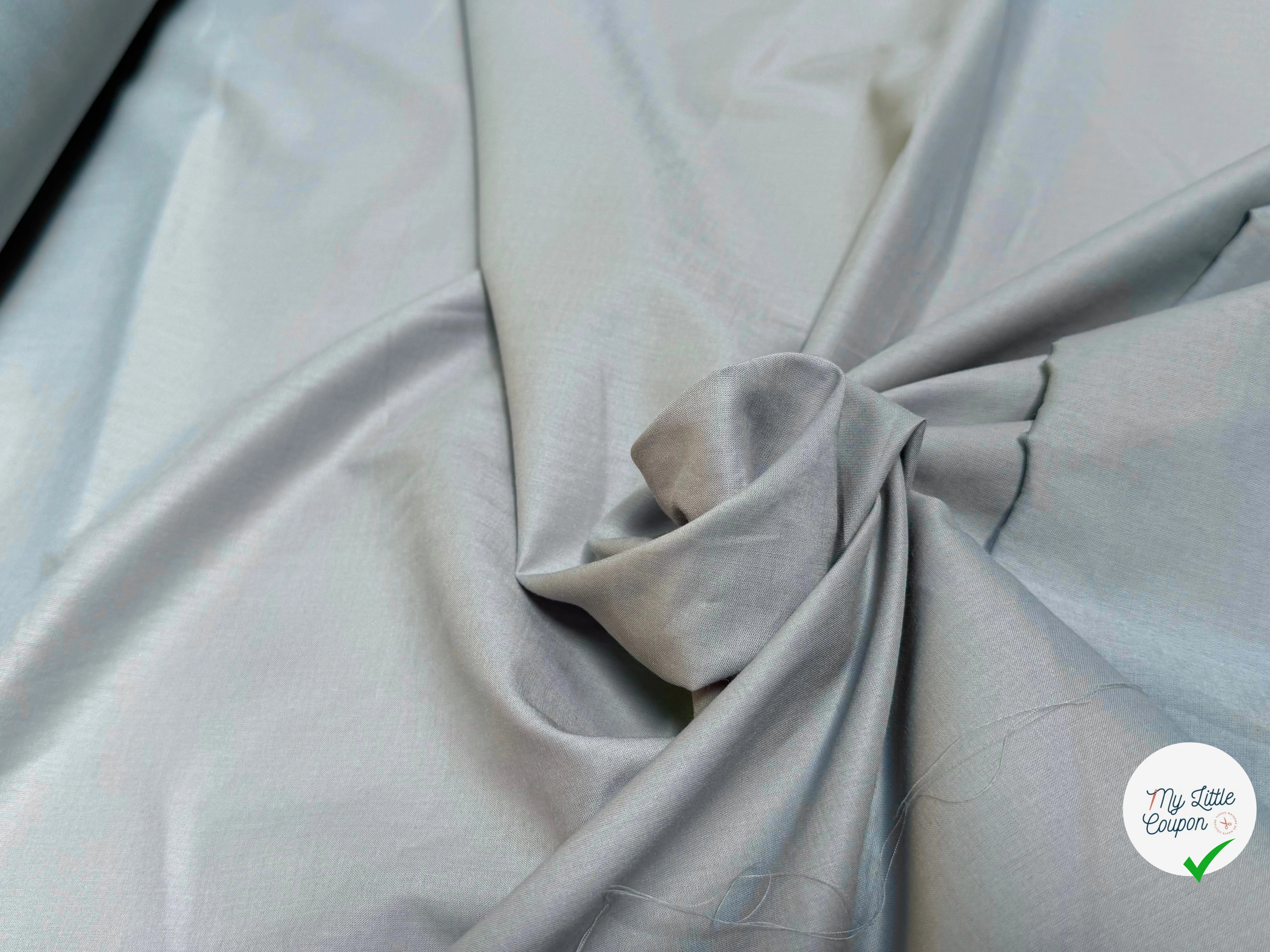VOILE DE COTON BEAU BLEU DRAGÉE - My Little Coupon