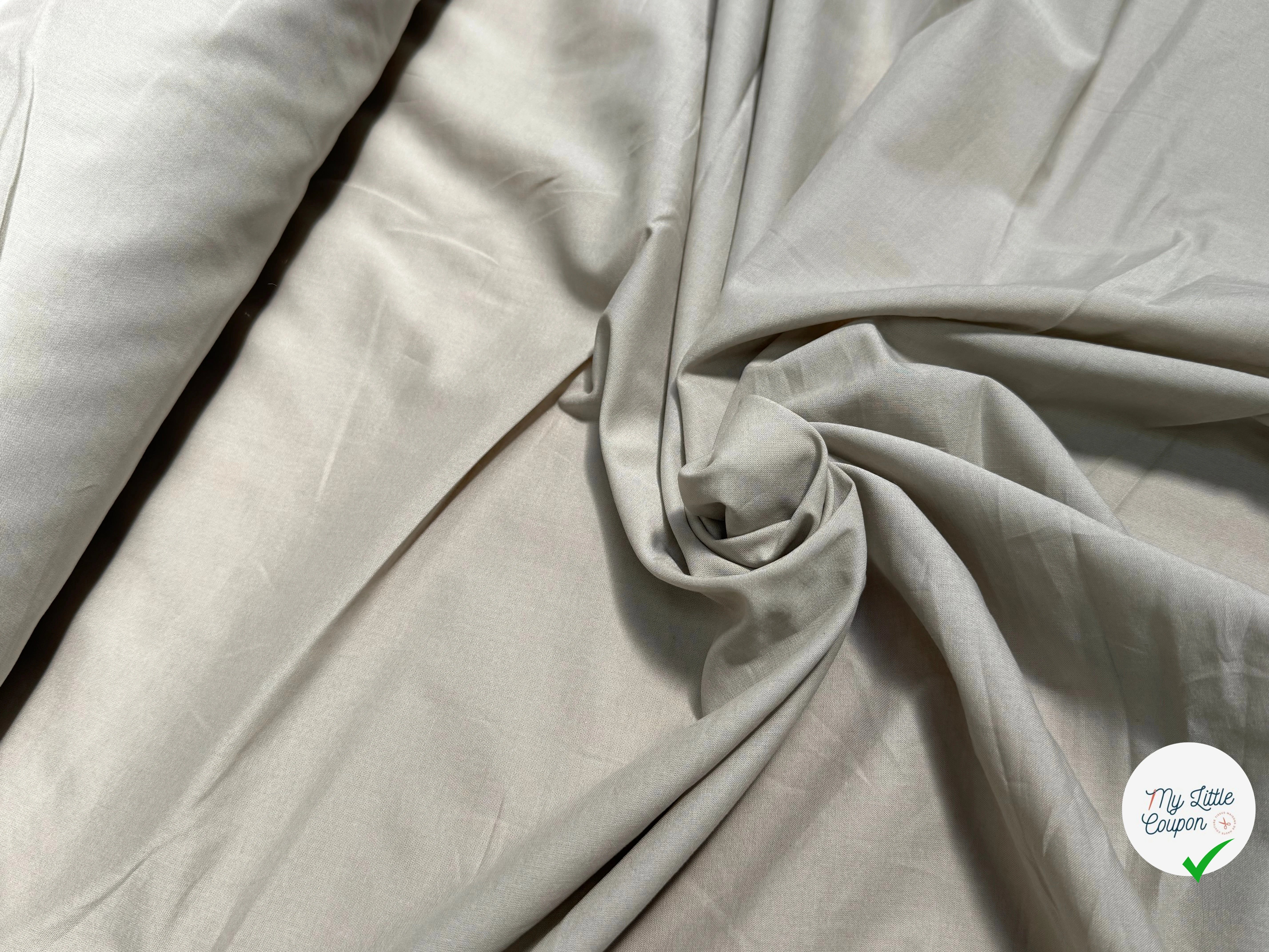 VOILE DE COTON BELLE DENSITÉ BEIGE FONCÉ - My Little Coupon