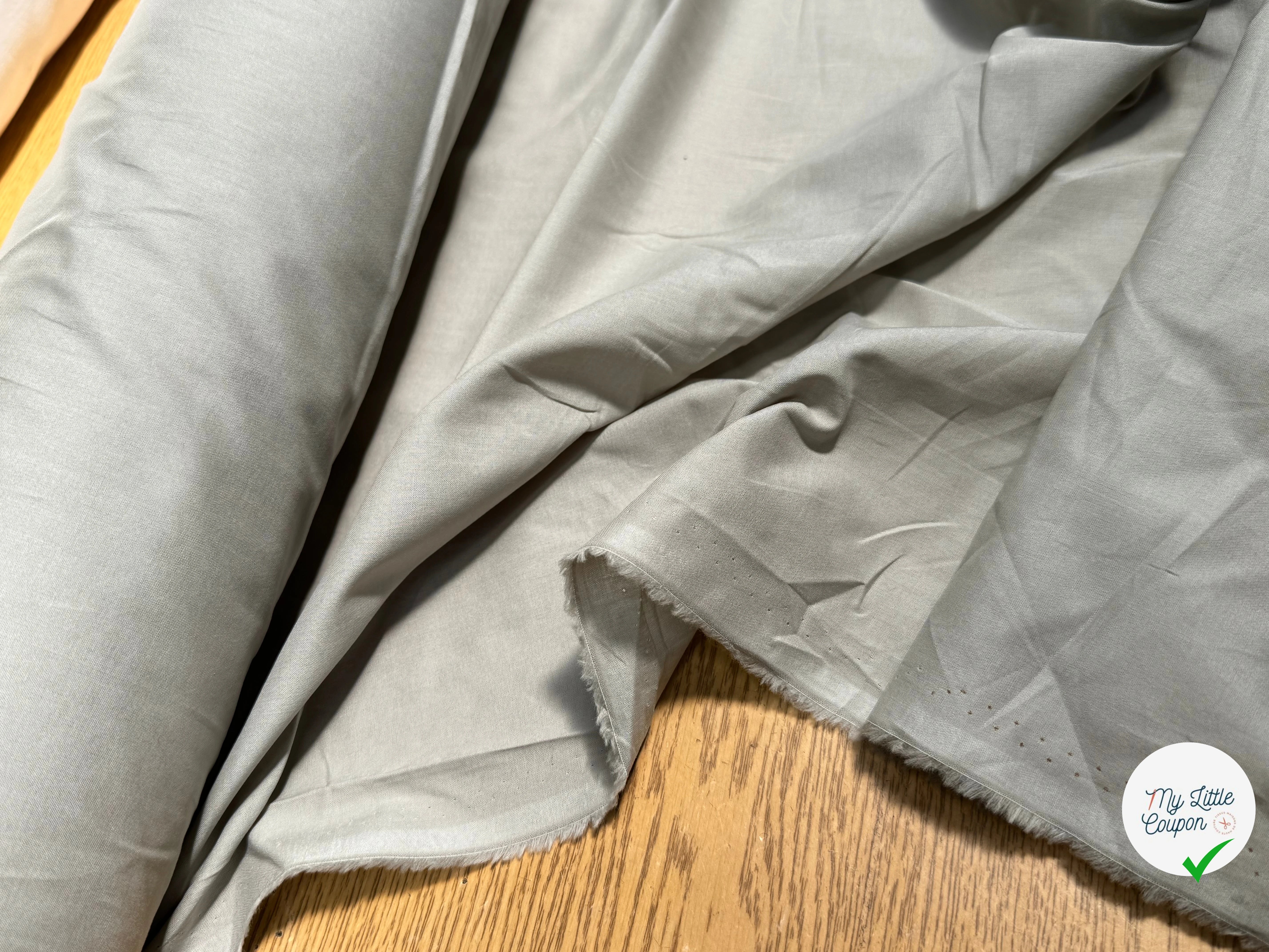 VOILE DE COTON BELLE DENSITÉ BEIGE FONCÉ - My Little Coupon