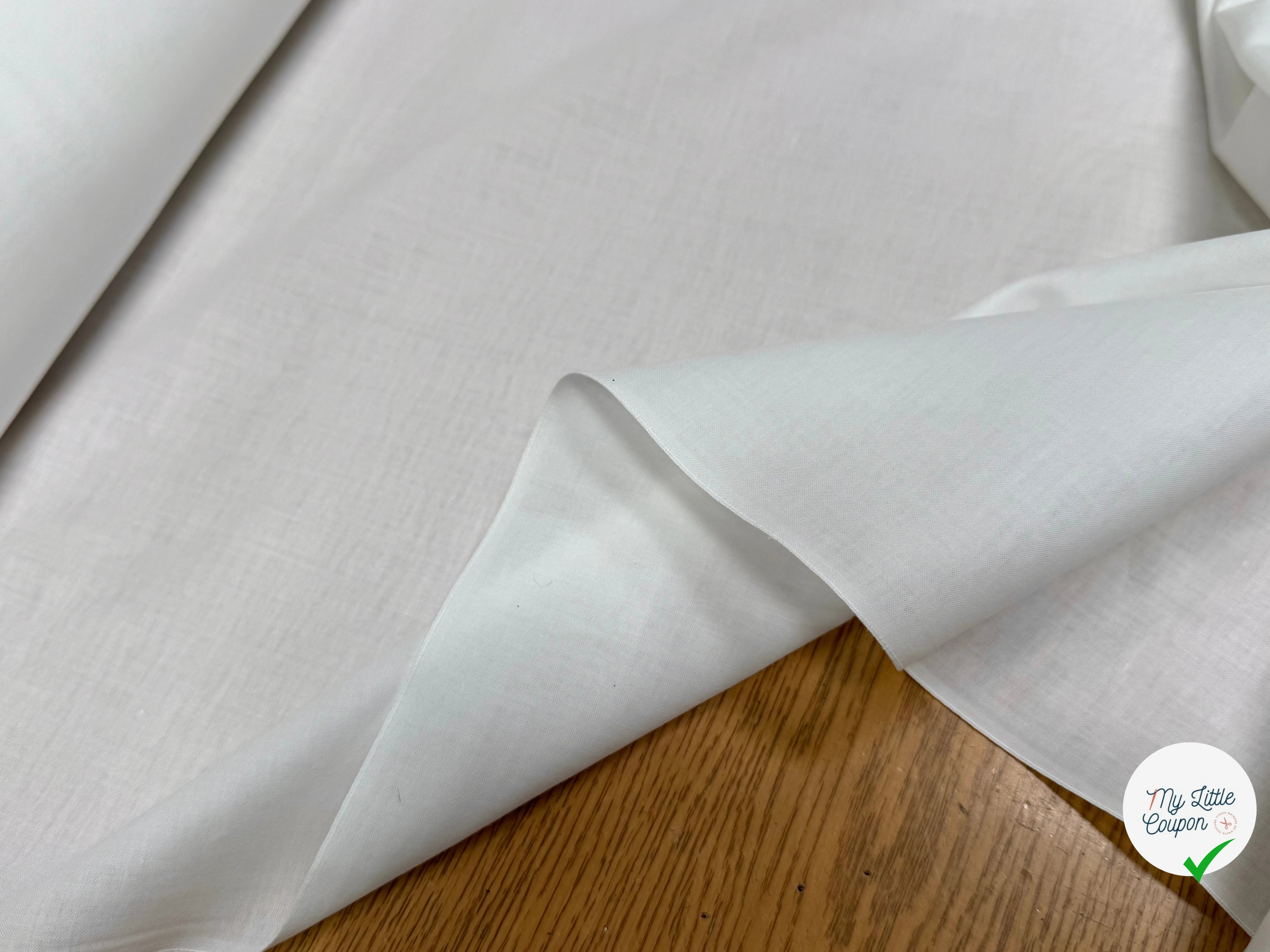 VOILE DE COTON BLANC CASSÉ SUBLIME - My Little Coupon