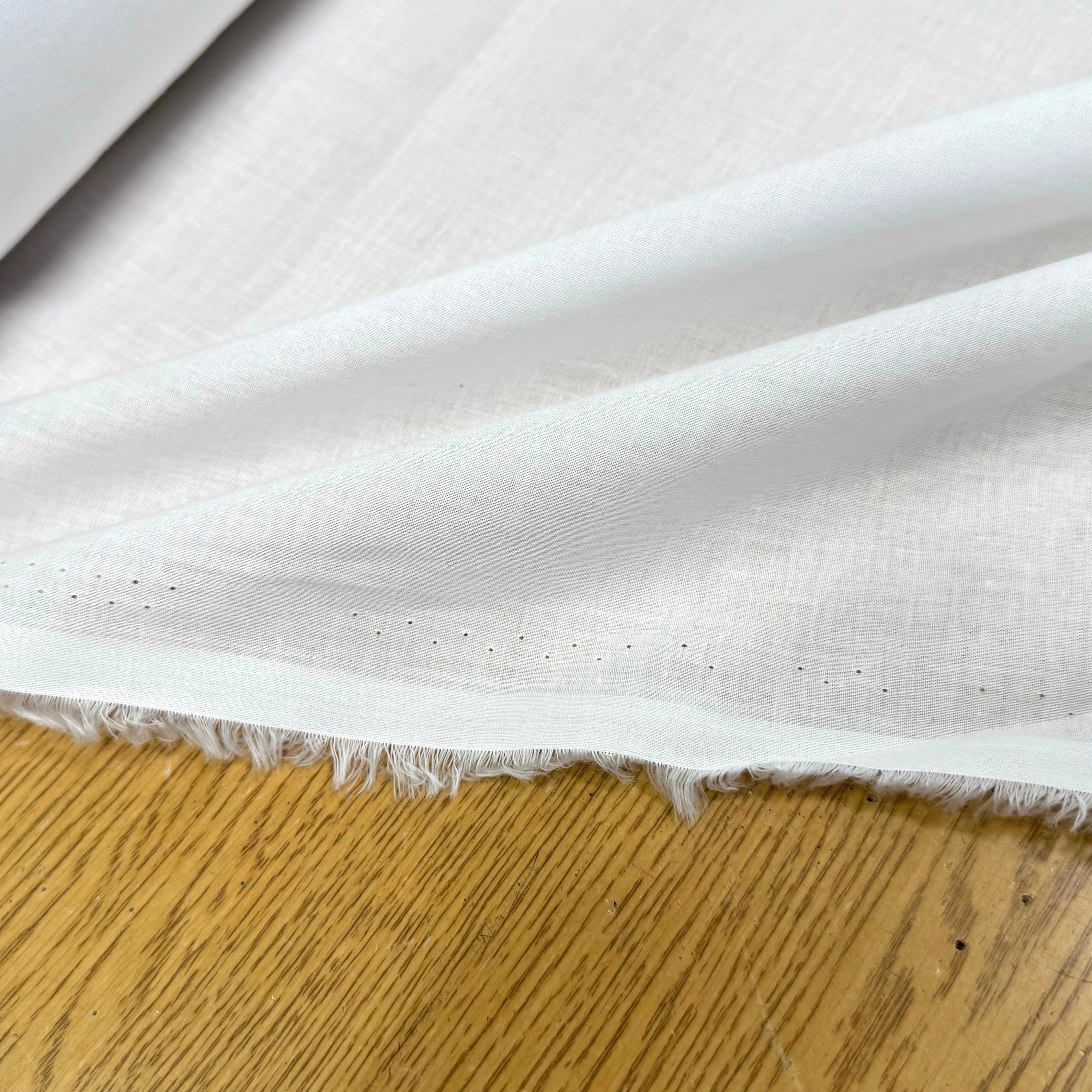 VOILE DE COTON BLANC OPTIQUE FLUIDE - My Little Coupon