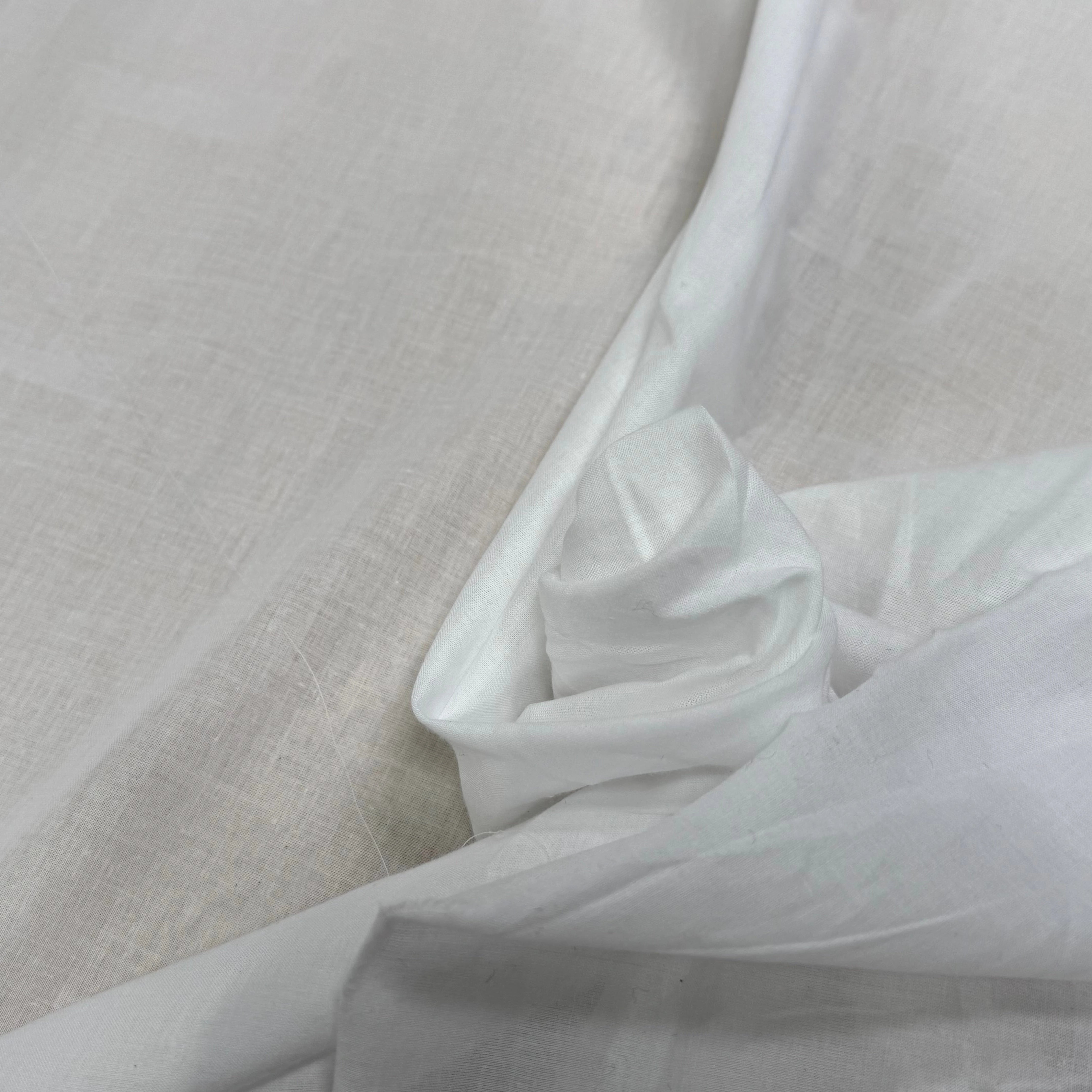 VOILE DE COTON BLANC OPTIQUE FLUIDE - My Little Coupon