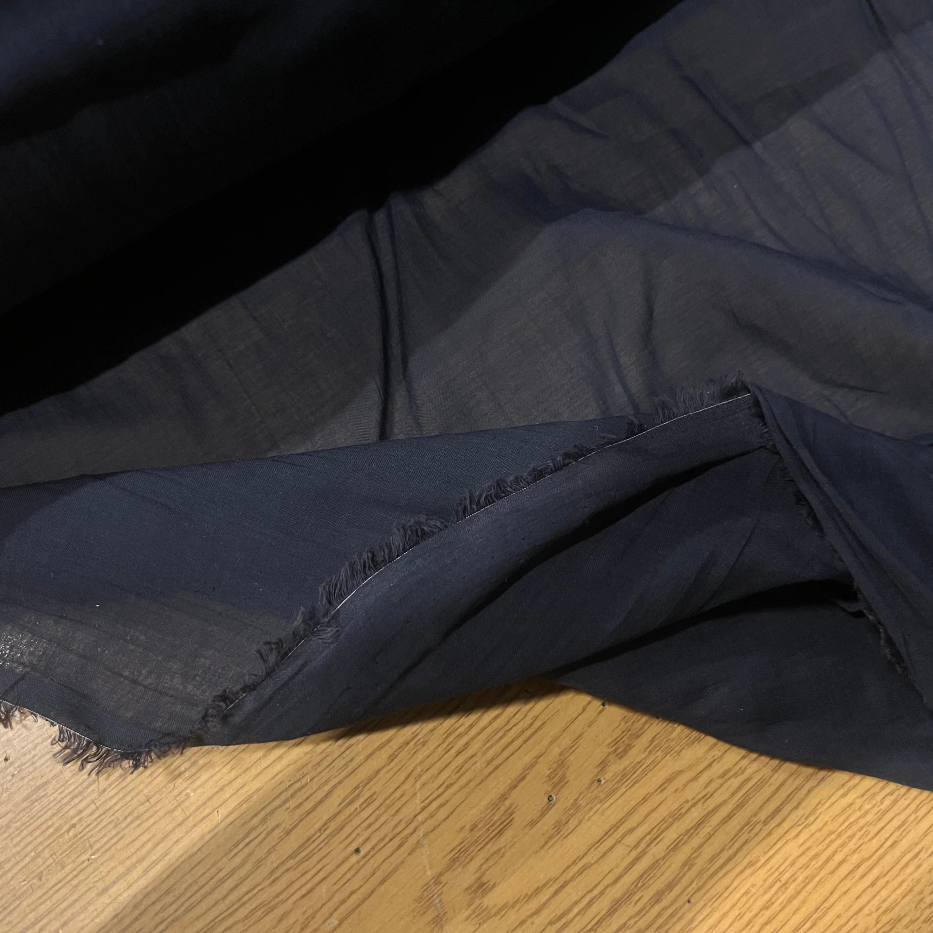 VOILE DE COTON BLEU NUIT 150CM - My Little Coupon