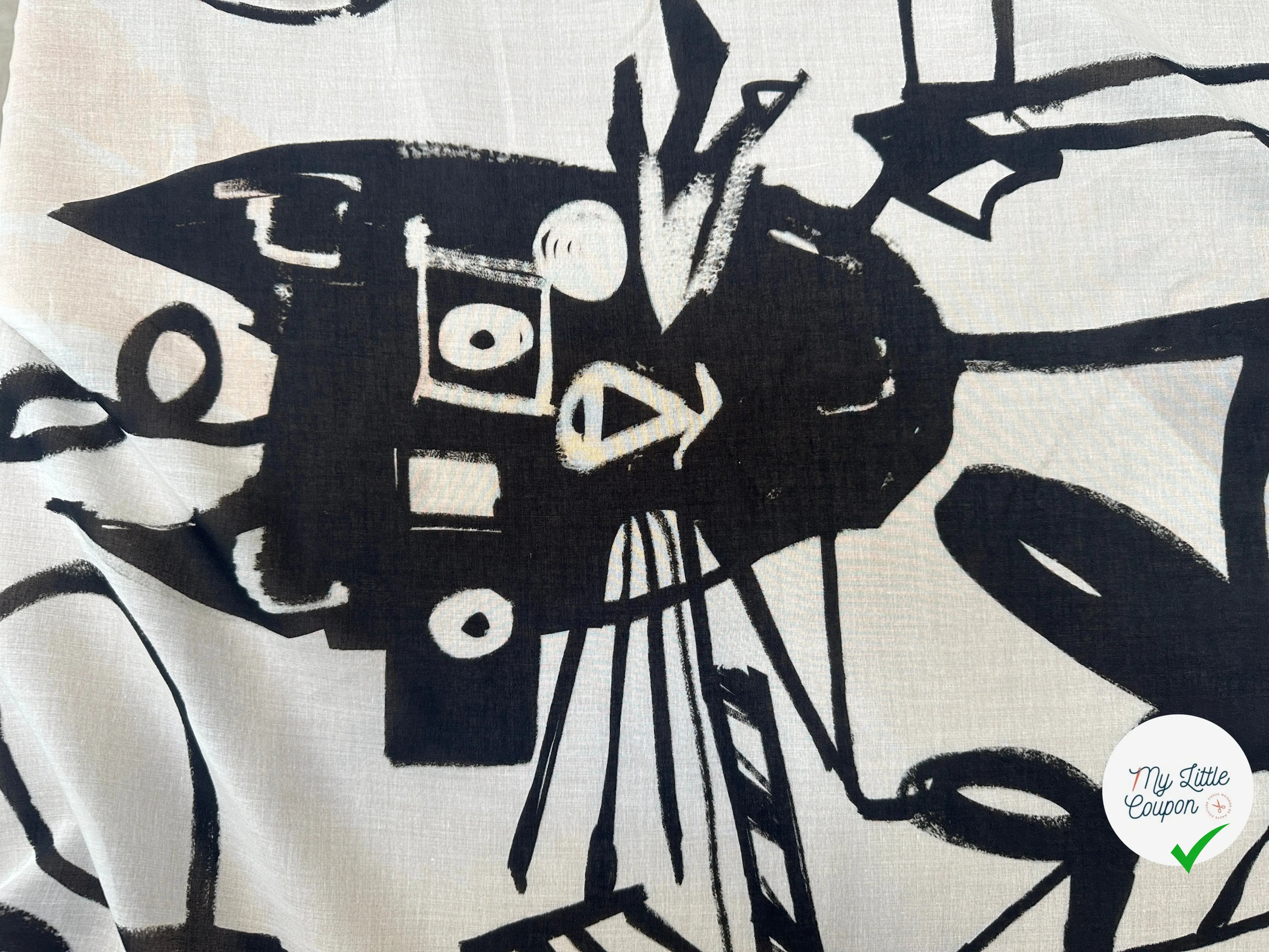 VOILE DE COTON DESSIN D'ENFANTS PRODIGEÂ - My Little Coupon