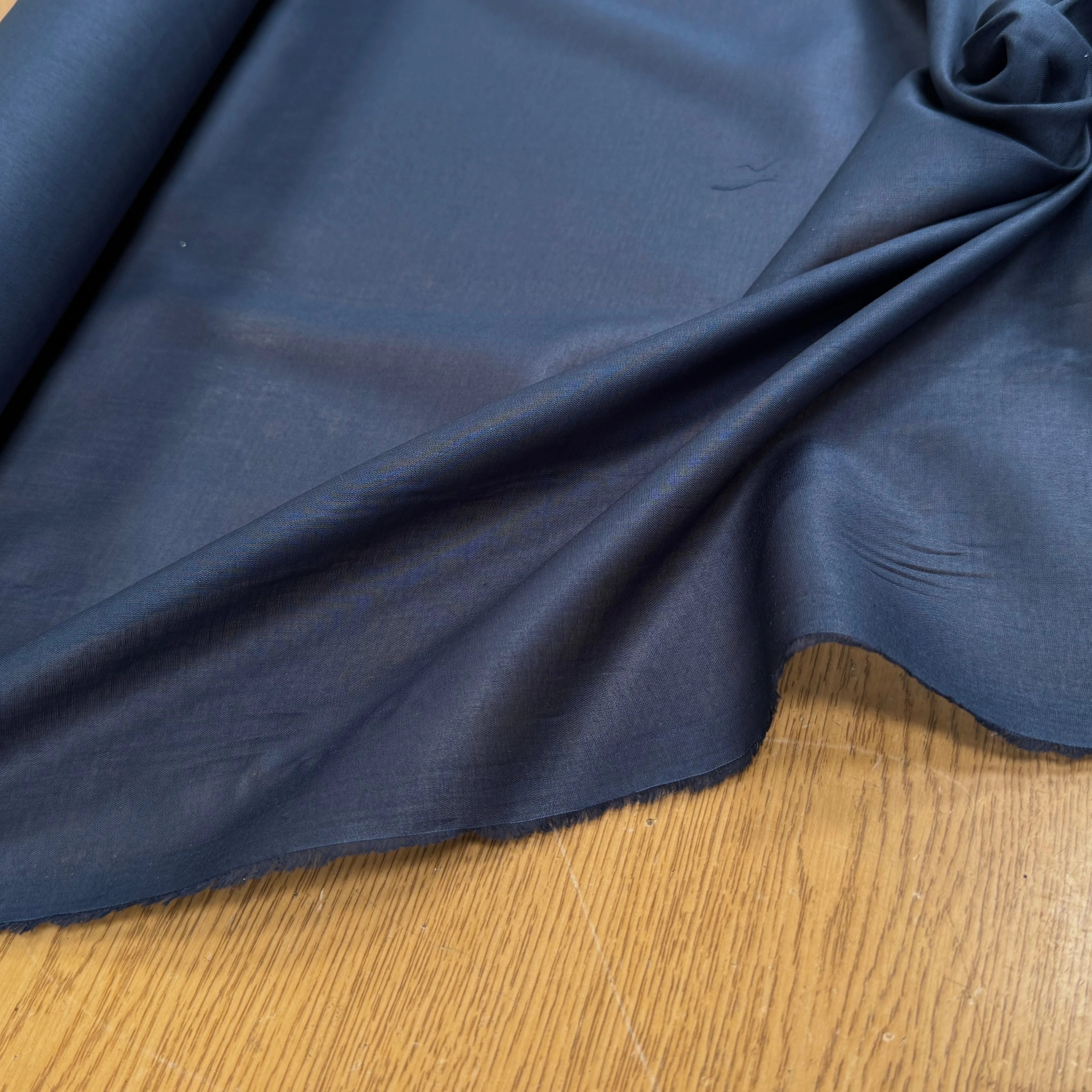 VOILE DE COTON DOUX BLEU MARINE 90 - My Little Coupon