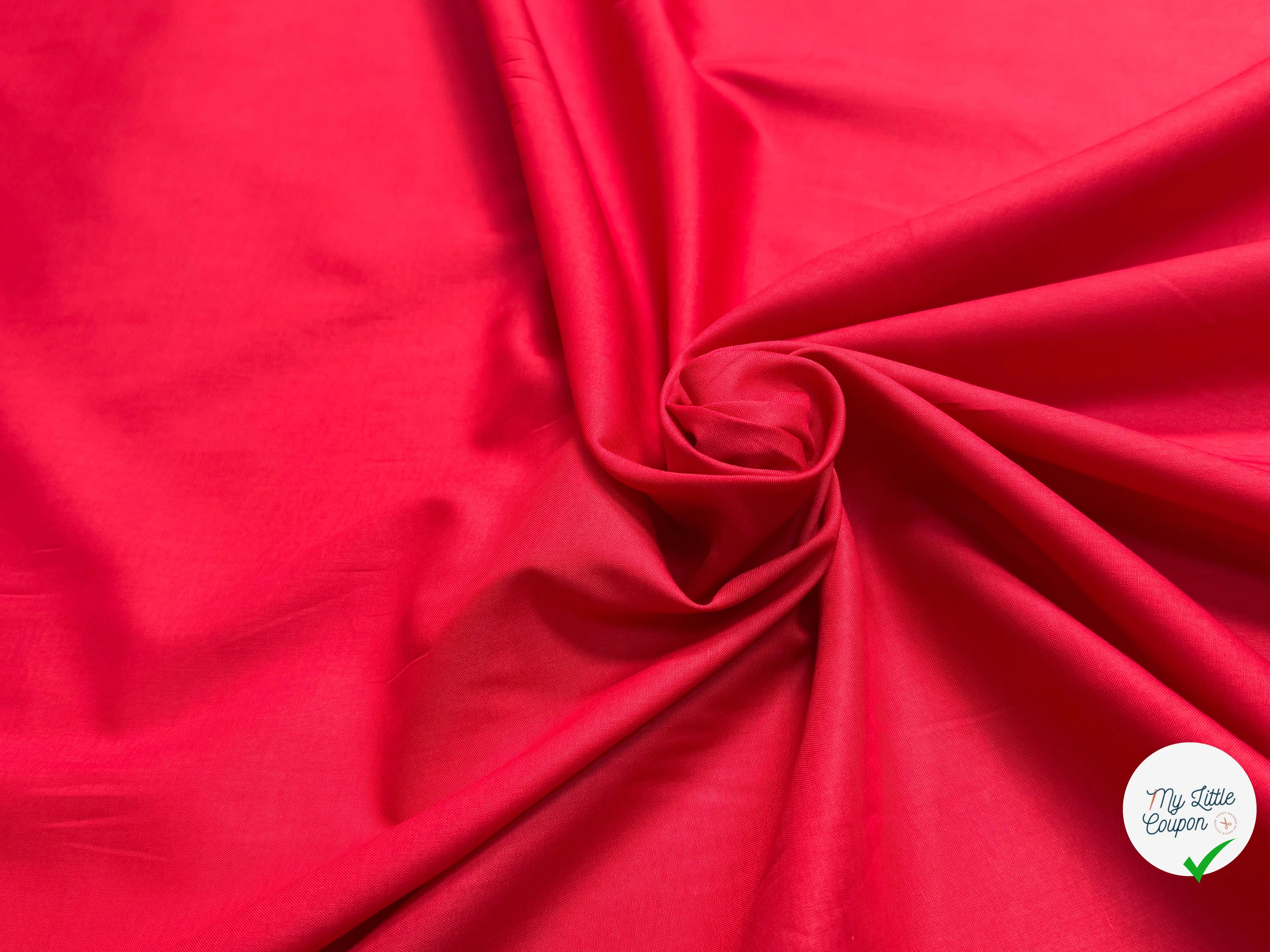 VOILE DE COTON DOUX ULTRA CHIC ROUGE - My Little Coupon