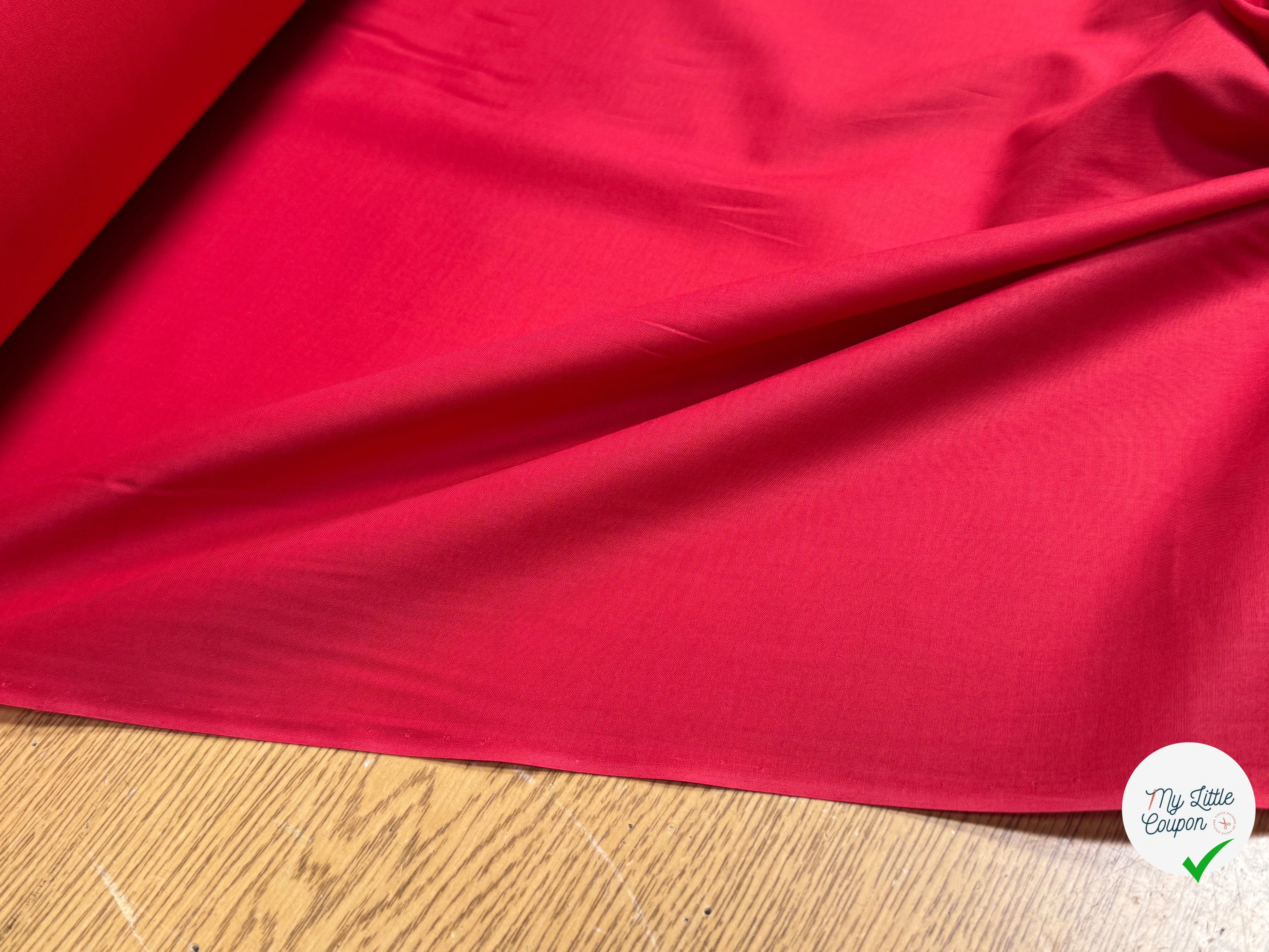 VOILE DE COTON DOUX ULTRA CHIC ROUGE - My Little Coupon