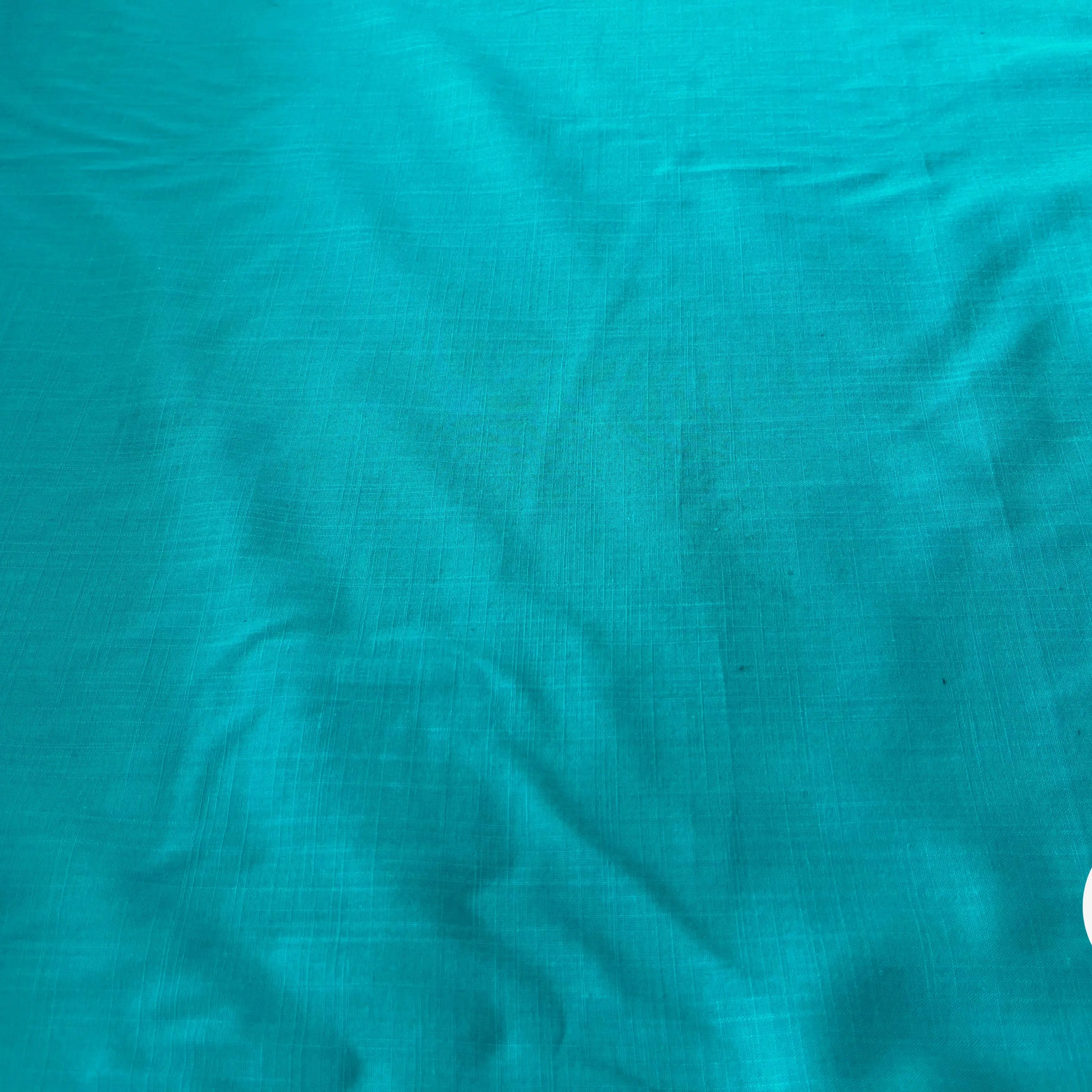 VOILE DE COTON EFFET QUADRILLÉ BLEU CIEN - My Little Coupon