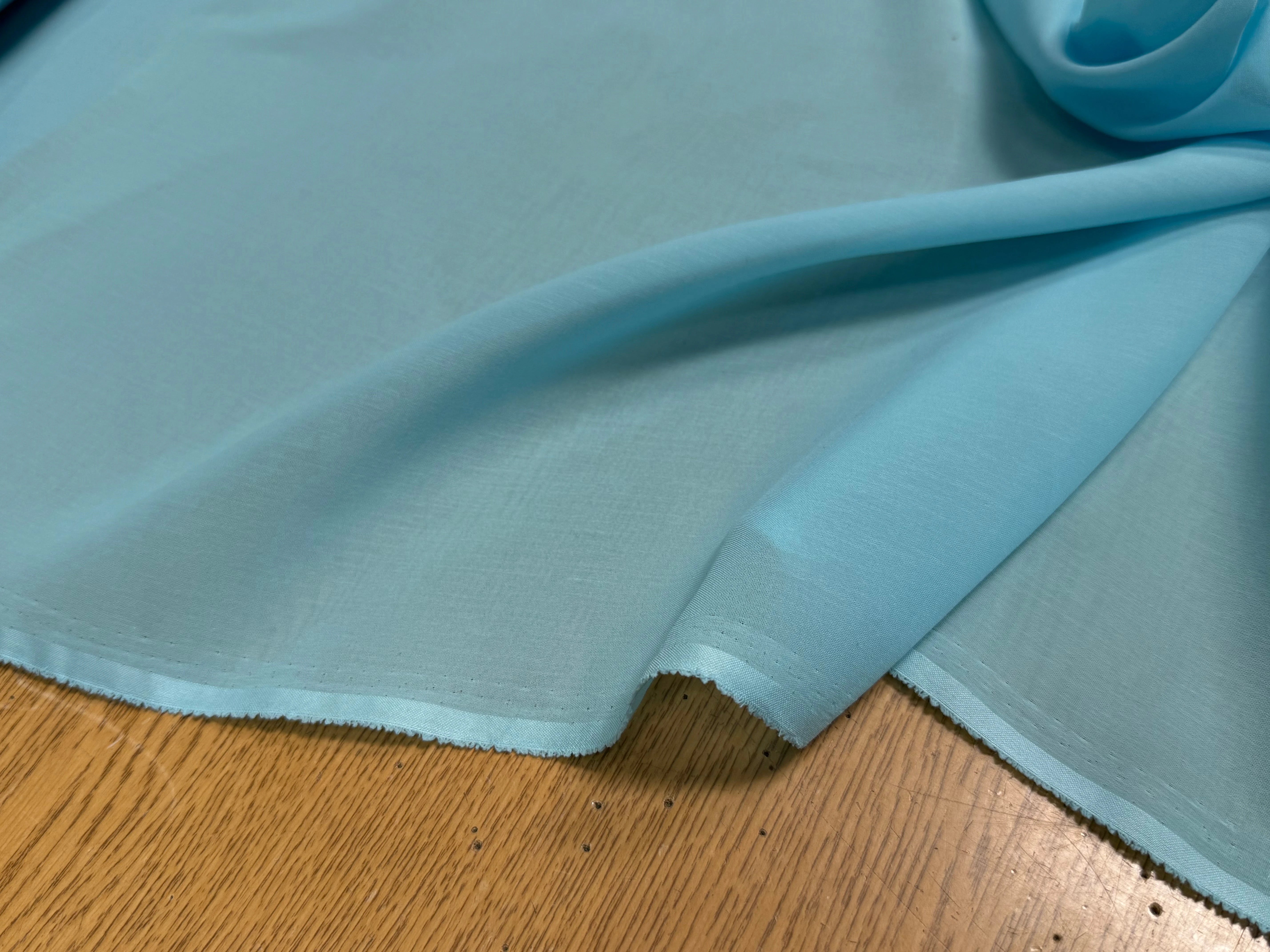 VOILE DE COTON FLUIDE AQUA 80% COTON - My Little Coupon
