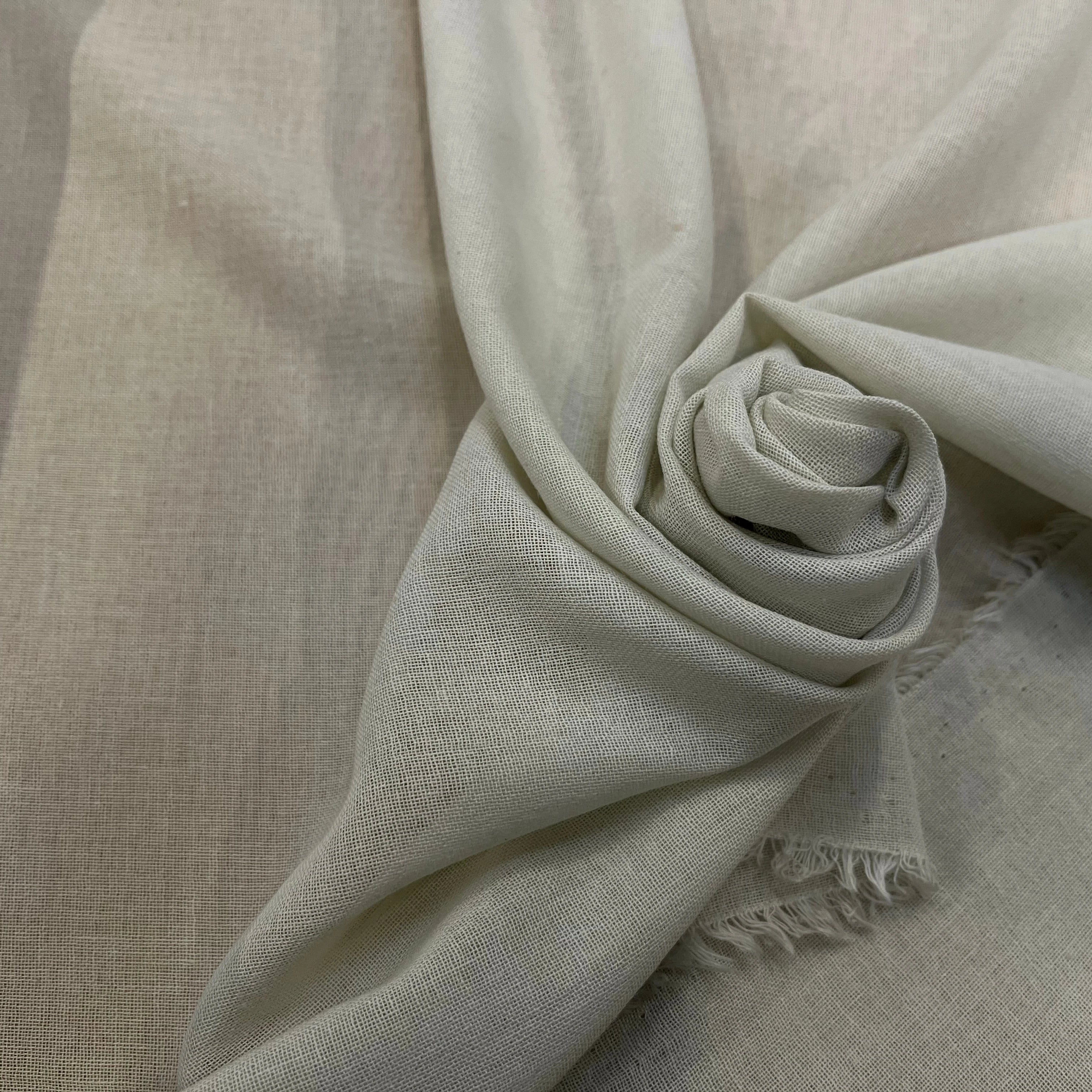 VOILE DE COTON FLUIDE BLANC CASSÉ - My Little Coupon