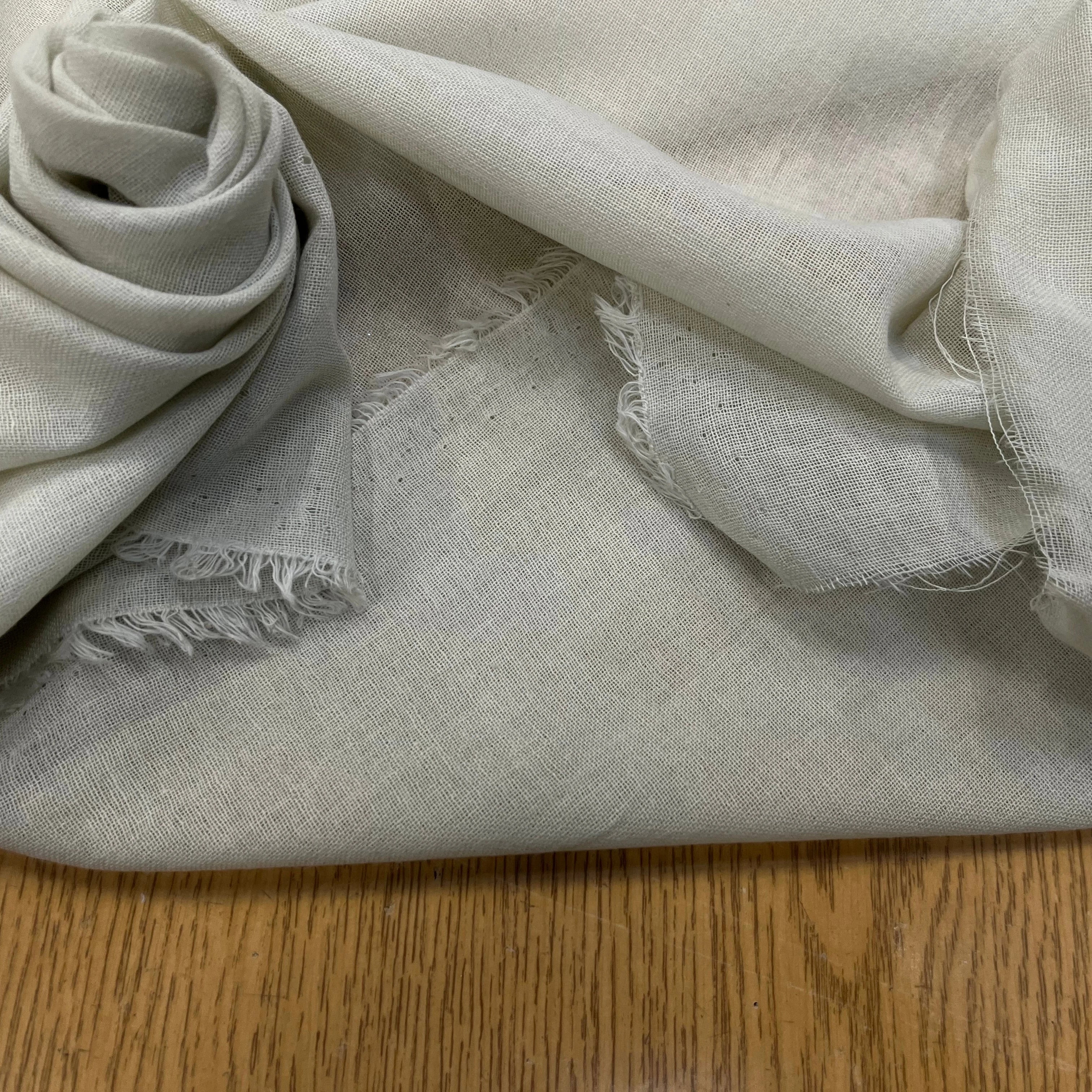 VOILE DE COTON FLUIDE BLANC CASSÉ - My Little Coupon