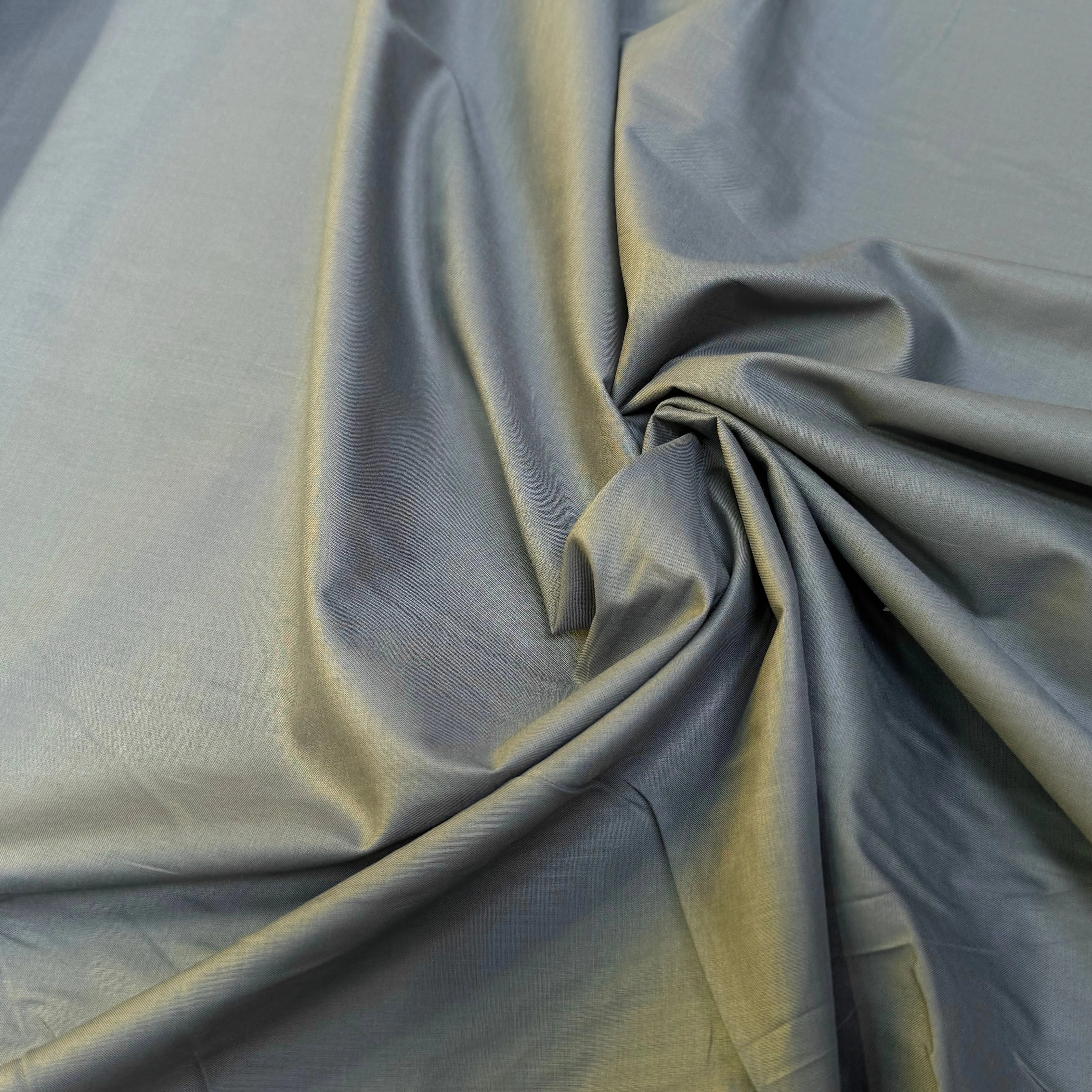 VOILE DE COTON GRIS BLEUTÉ 100% COTON - My Little Coupon