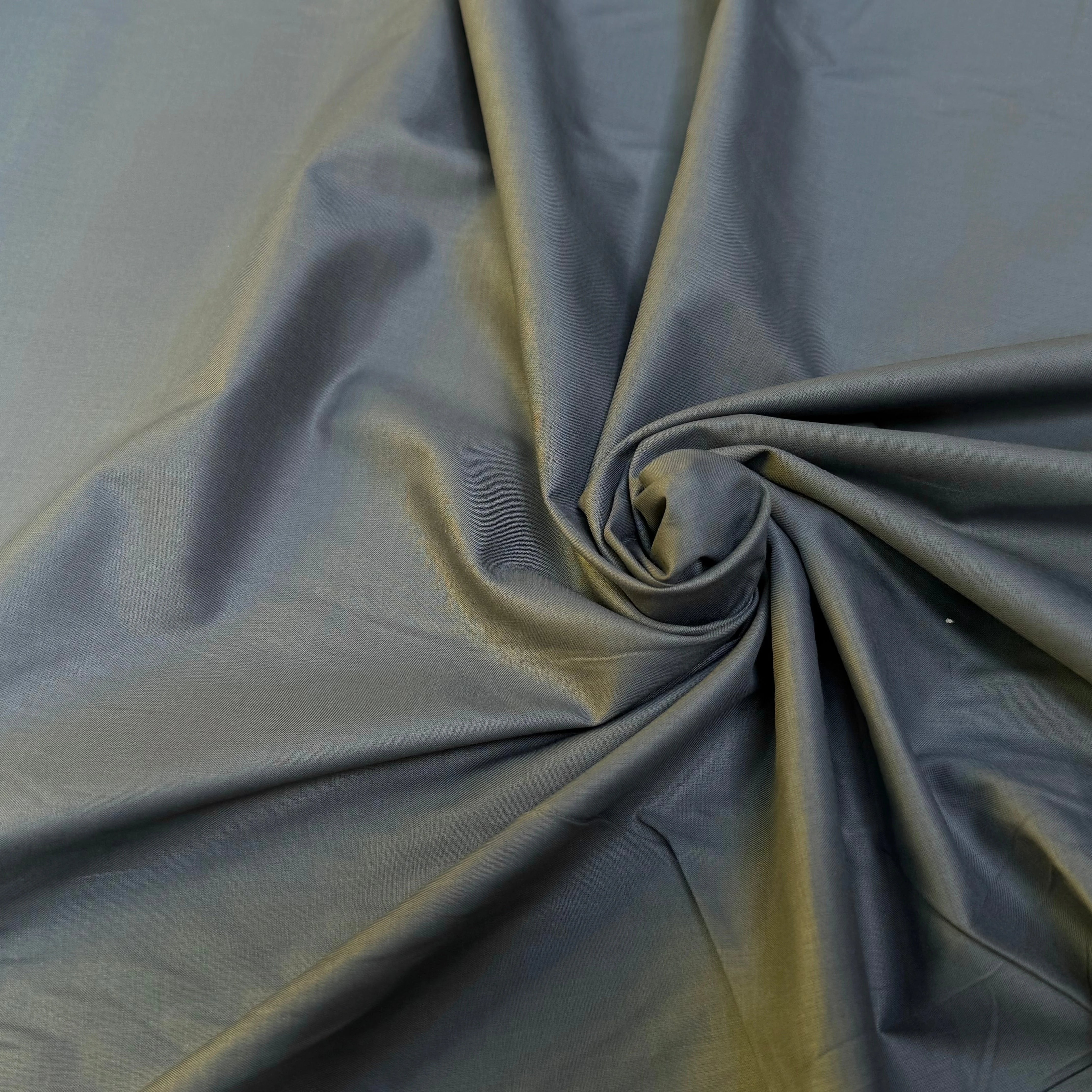 VOILE DE COTON GRIS BLEUTÉ 100% COTON - My Little Coupon