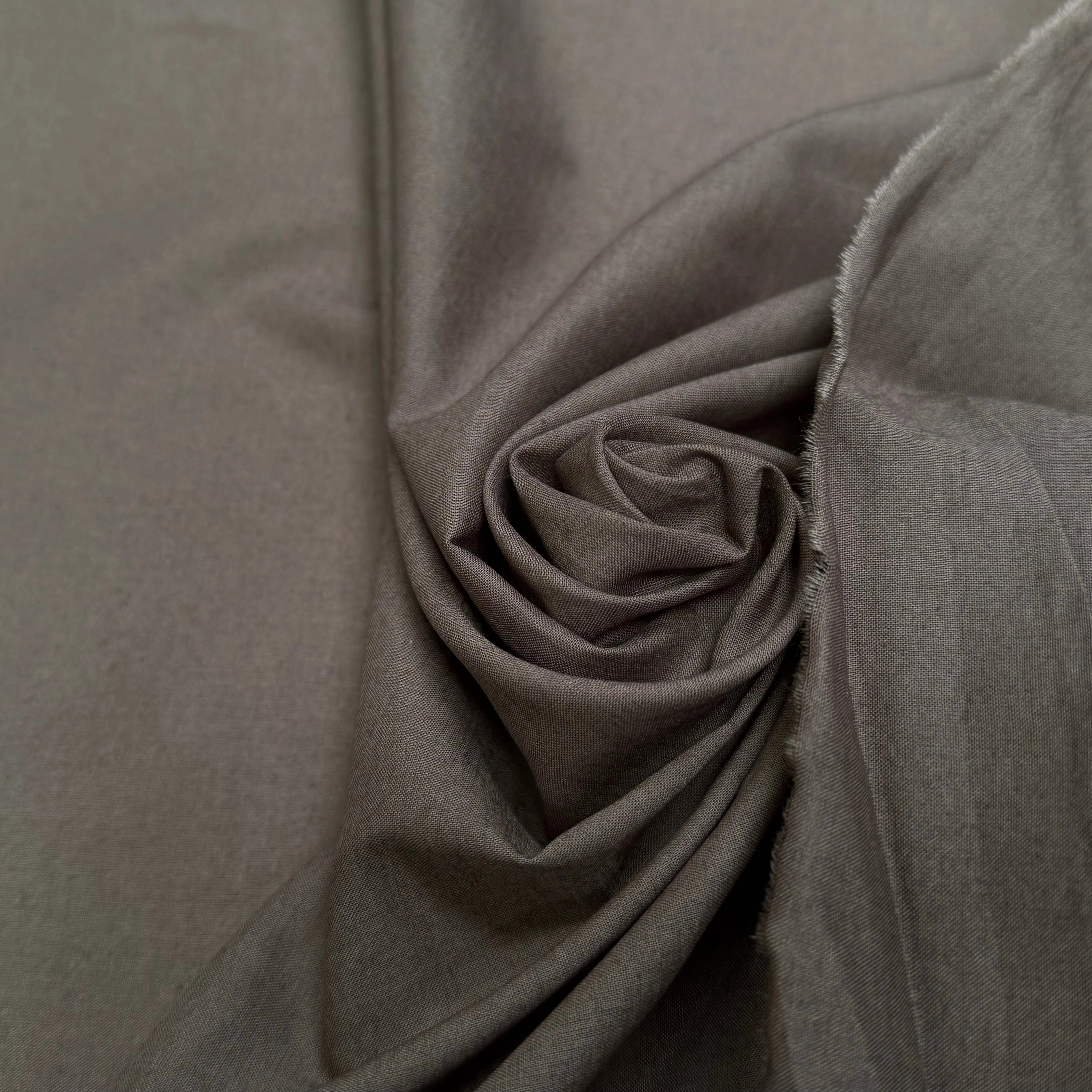 VOILE DE COTON GRIS MARRONNÉ SUBLIME - My Little Coupon
