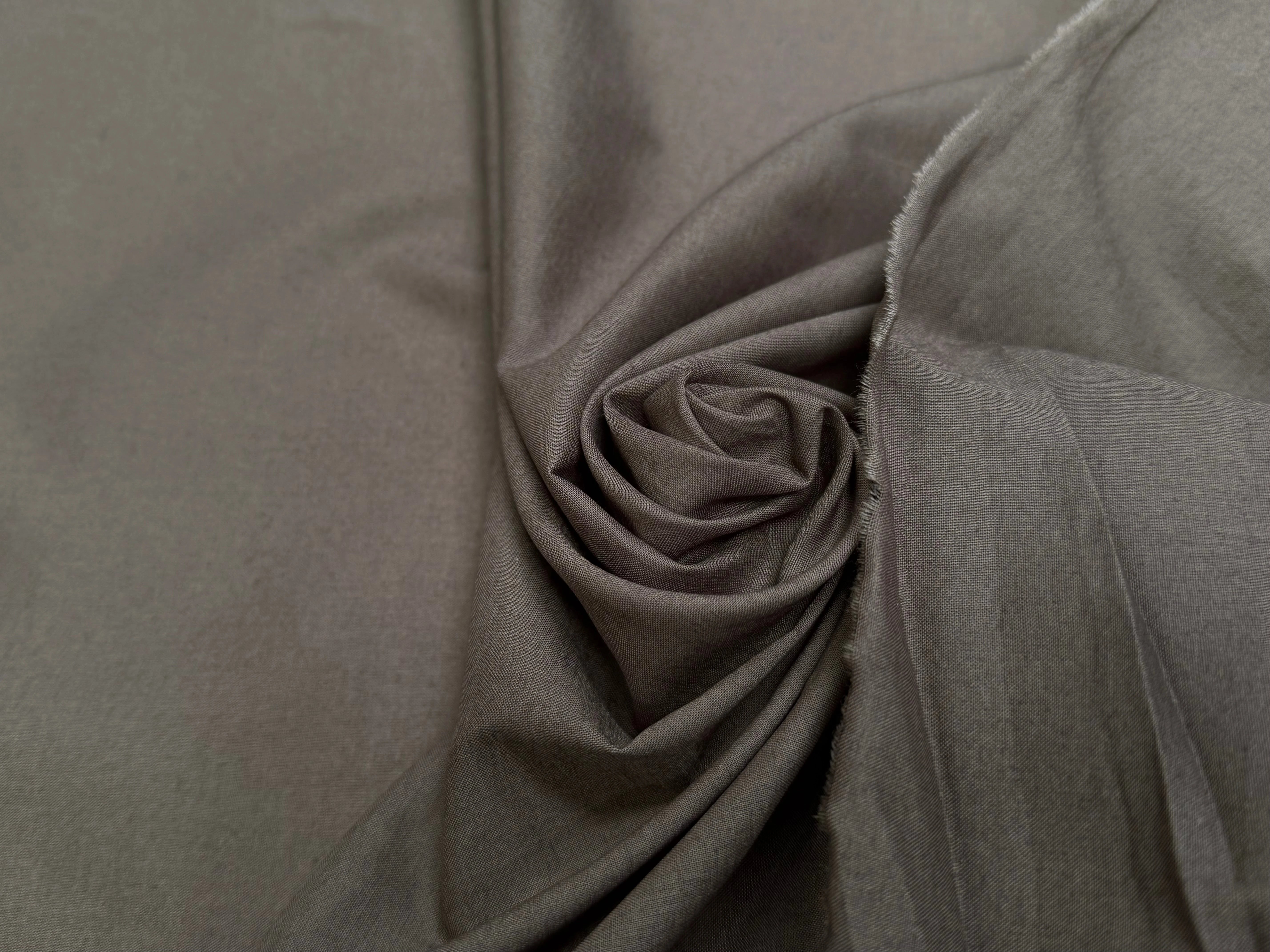 VOILE DE COTON GRIS MARRONNÉ SUBLIME - My Little Coupon