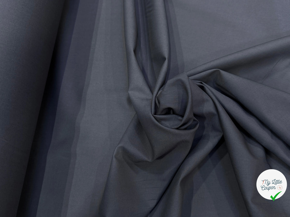 VOILE DE COTON GRIS QUALITÉ PREMIUM 100% COTON - My Little Coupon