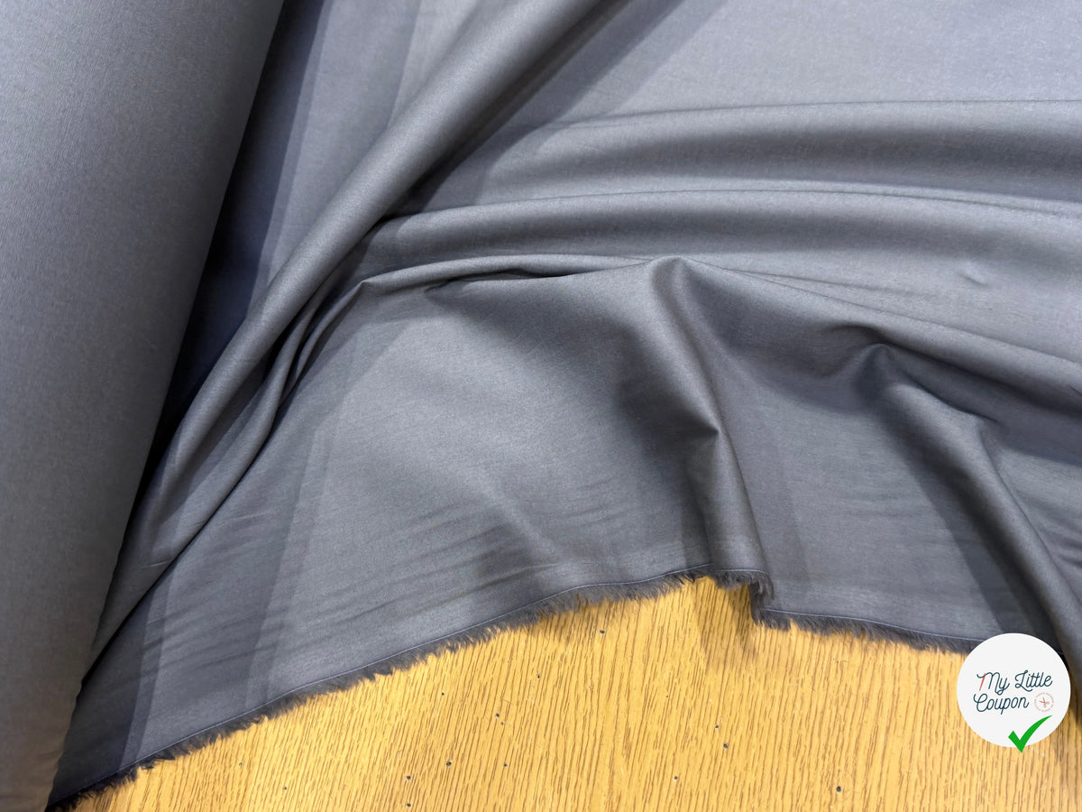 VOILE DE COTON GRIS QUALITÉ PREMIUM 100% COTON - My Little Coupon