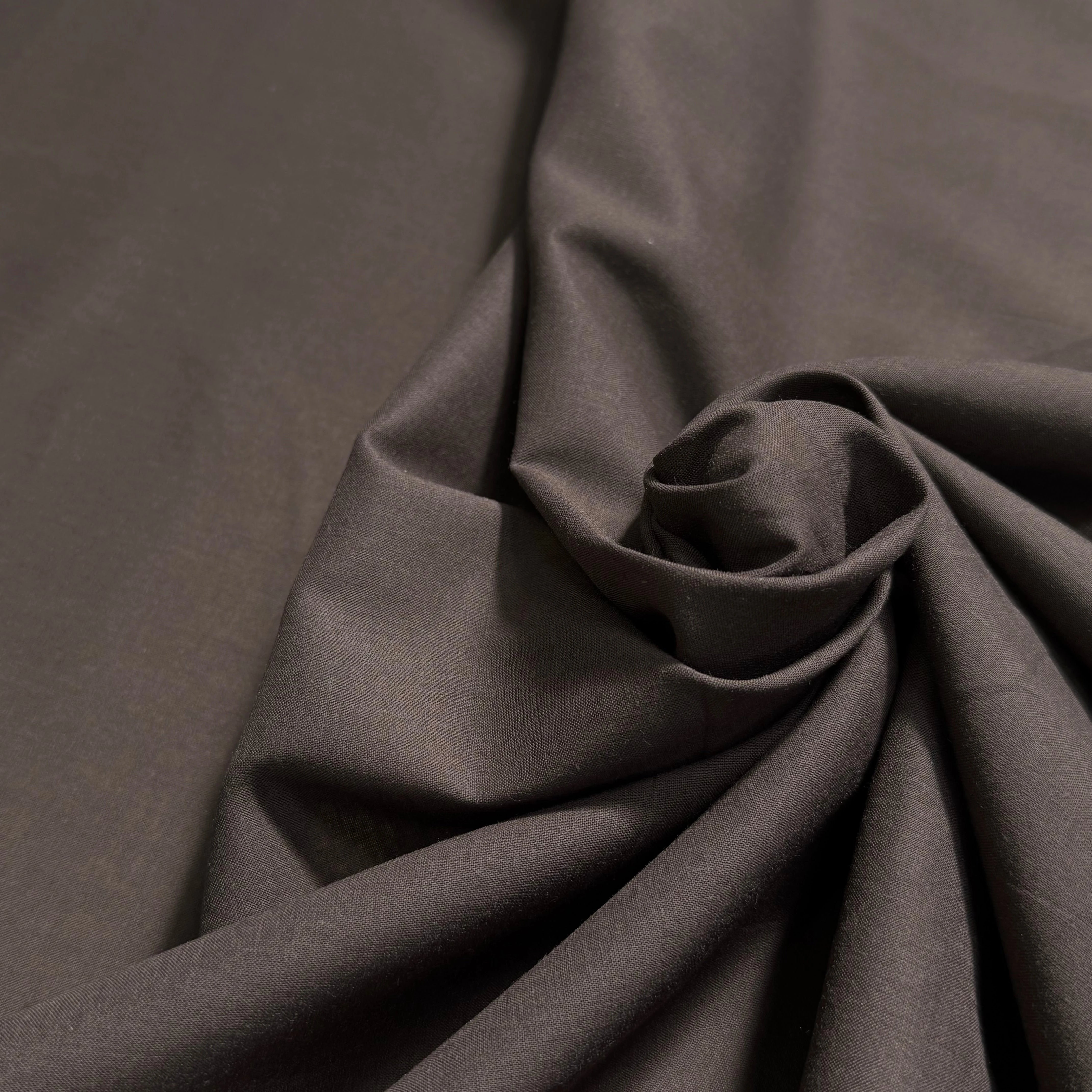 VOILE DE COTON MARRON NOISETTE - My Little Coupon