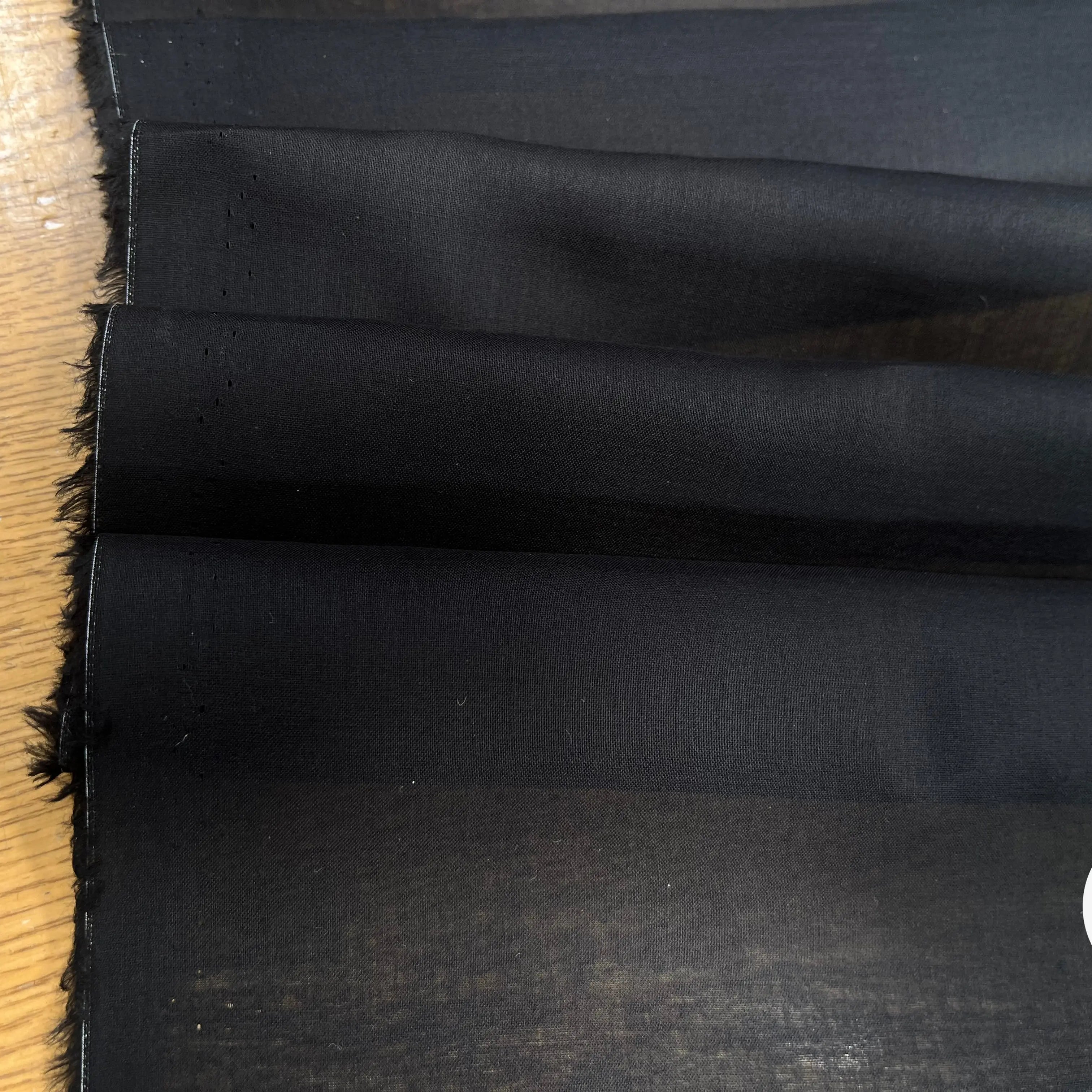 VOILE DE COTON NOIR SOUPLE - My Little Coupon