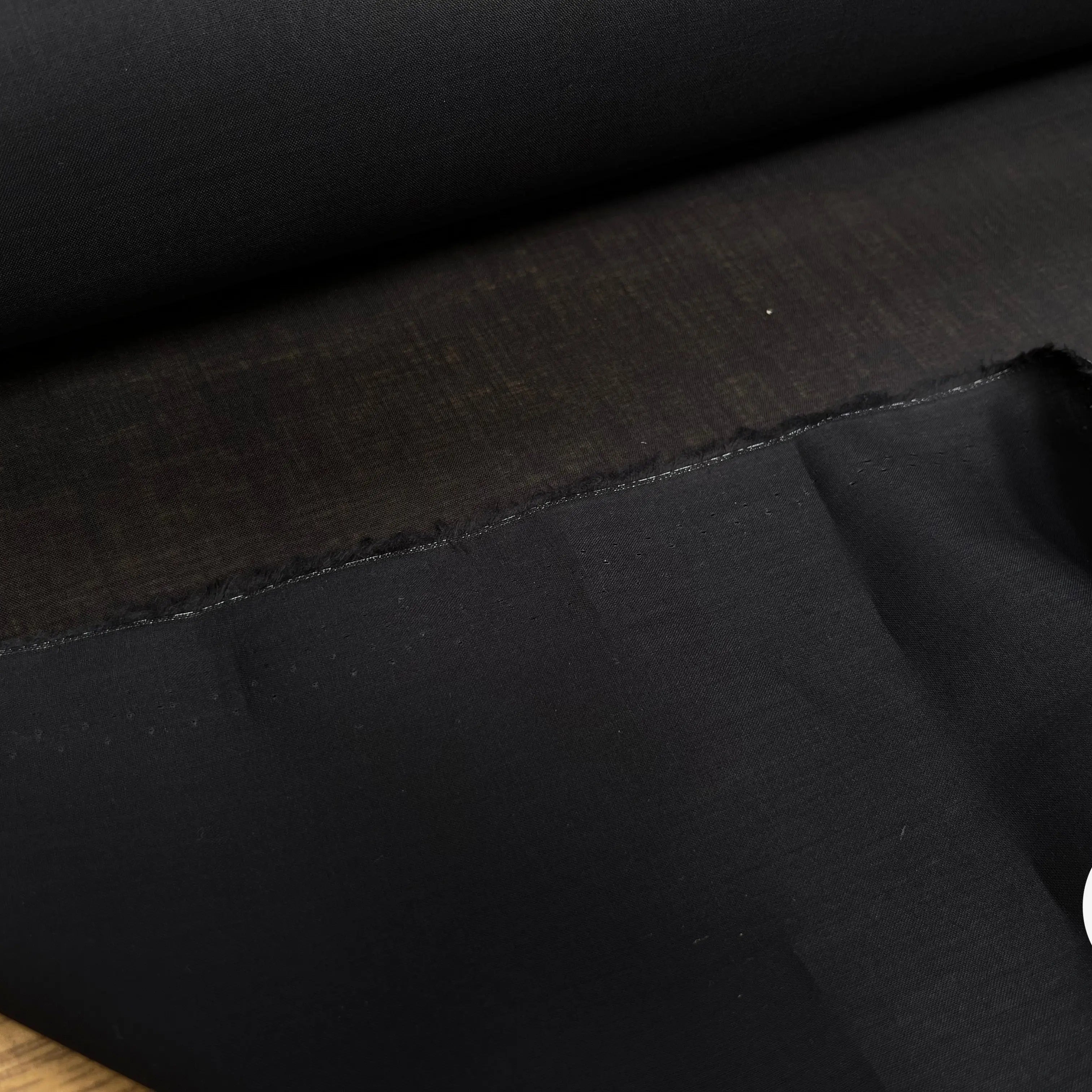 VOILE DE COTON NOIR SOUPLE - My Little Coupon